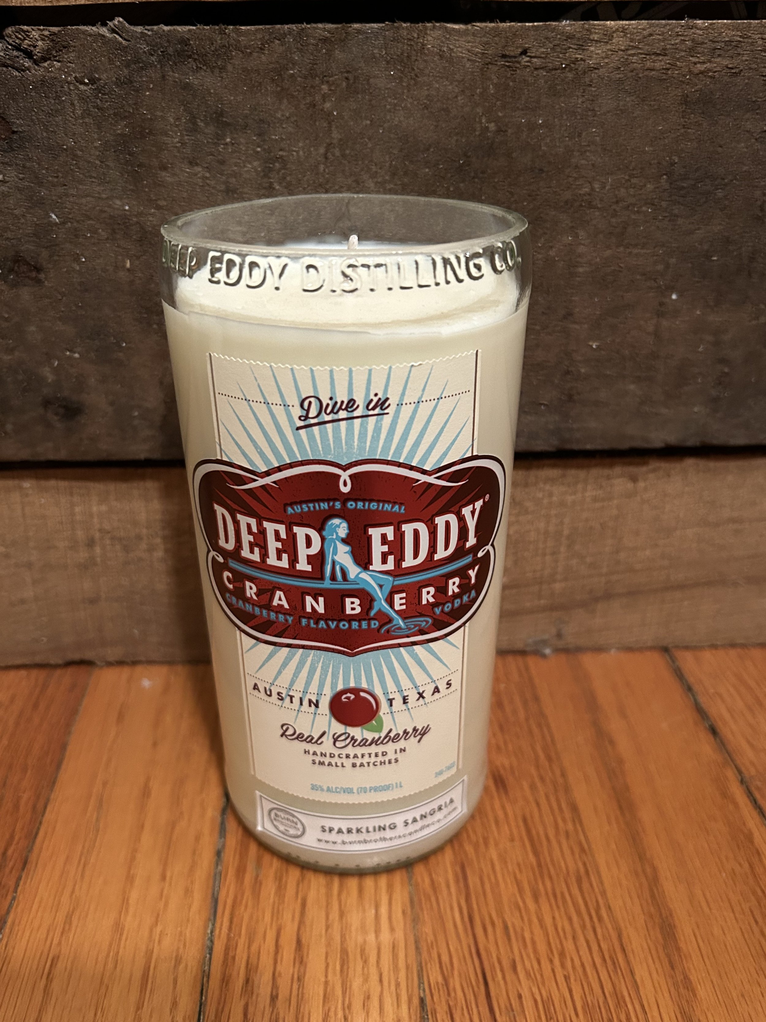 Deep Eddy Cranberry (Liter) - Sparkling Sangria - Soy Wax Candle