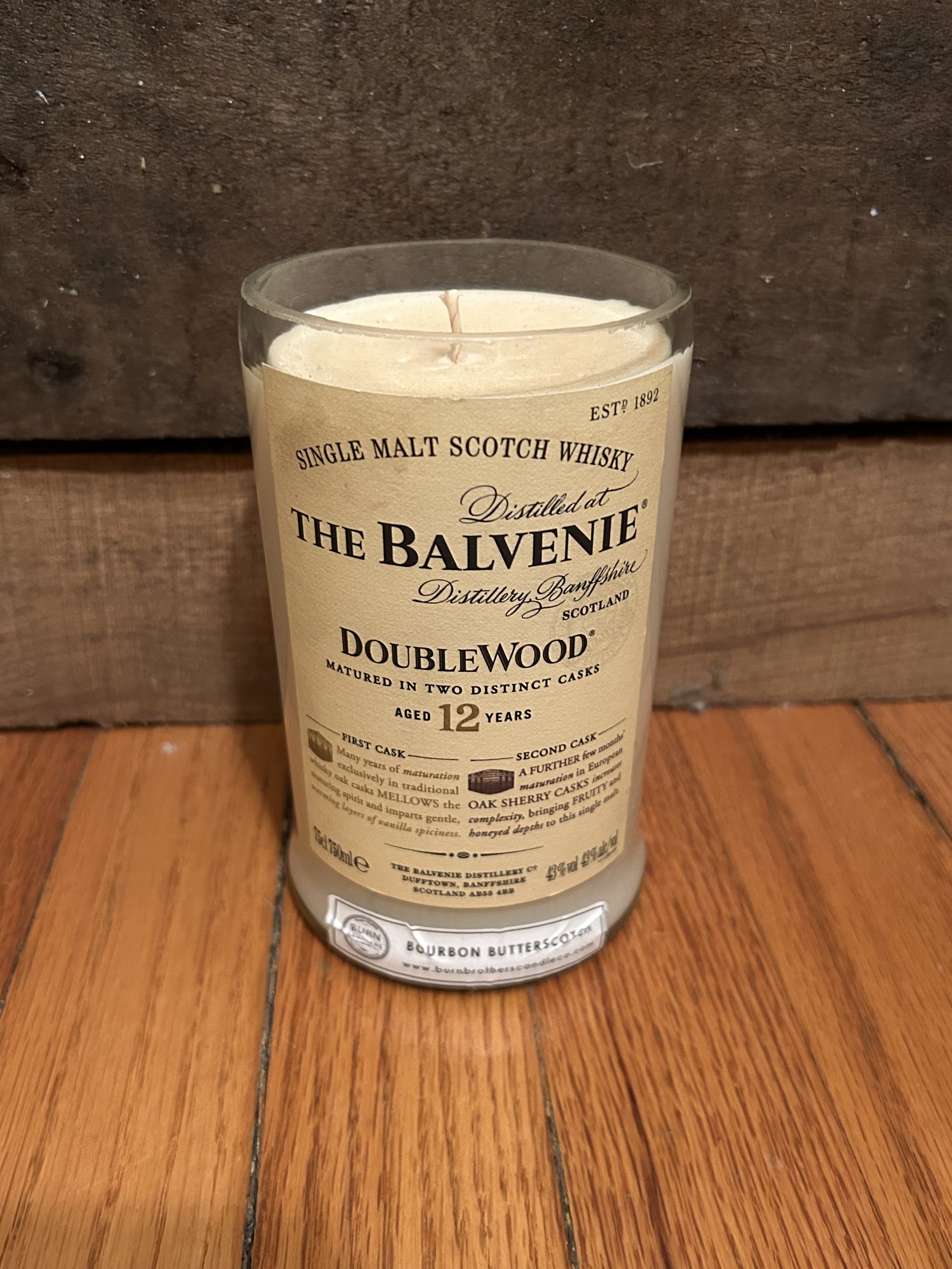 The Balvenie 12 Year -  Bourbon Butterscotch - Soy Wax Candle