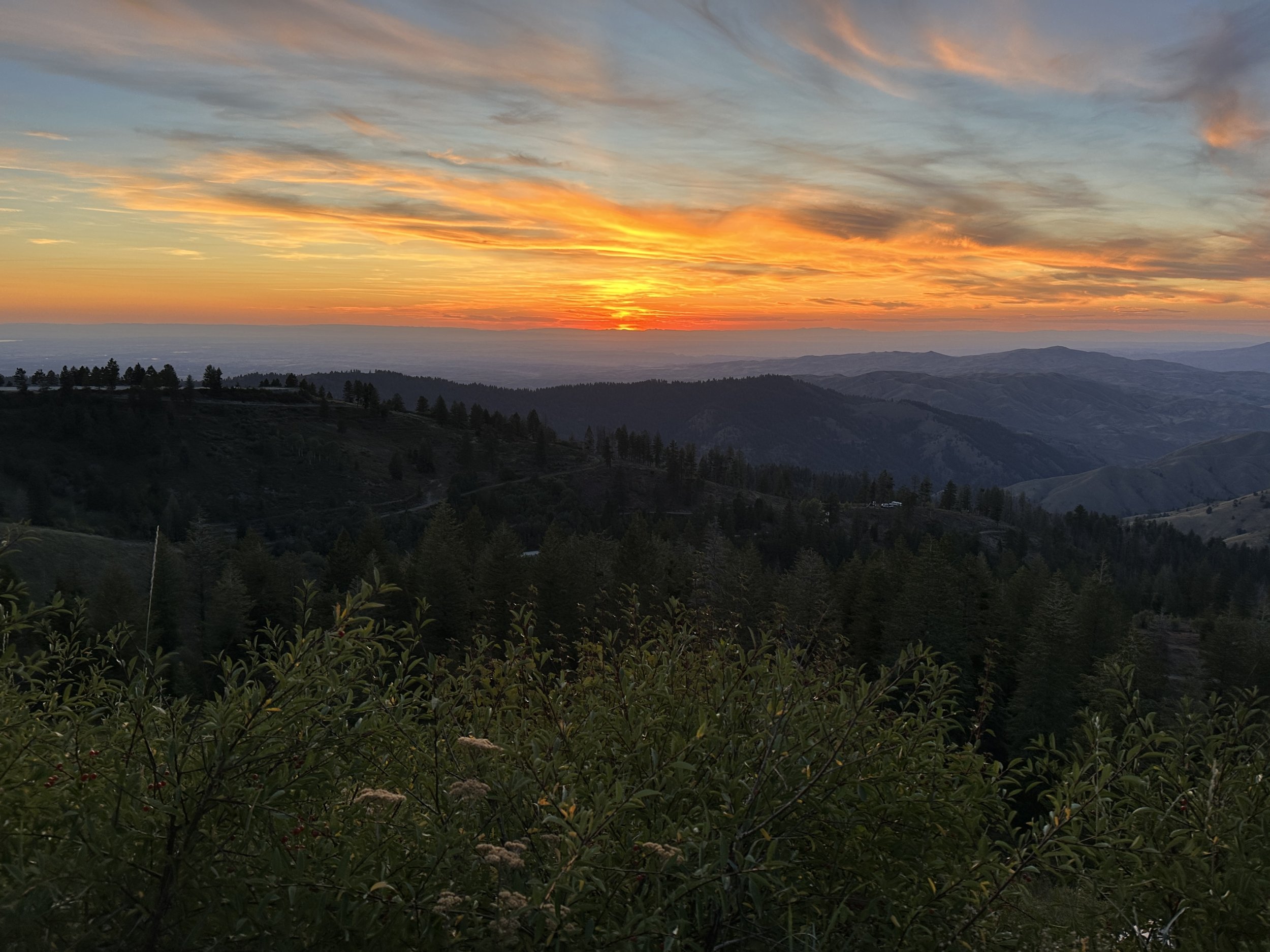 Sunset from Bogus Basin