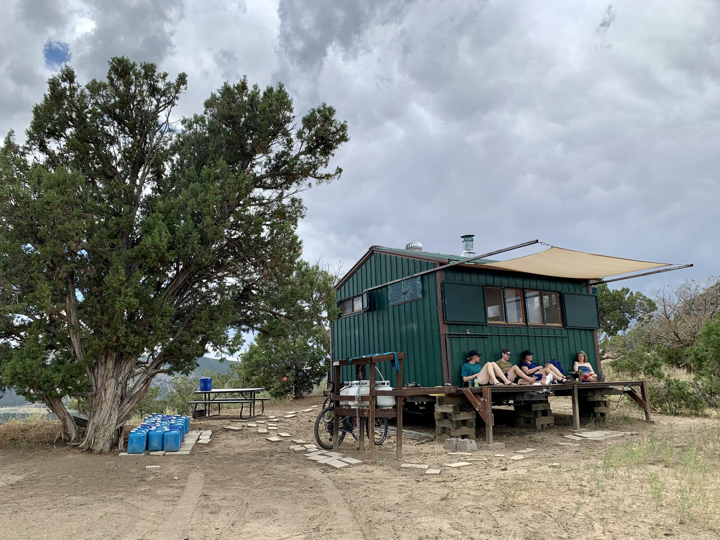Hanging at the Dry Creek hut