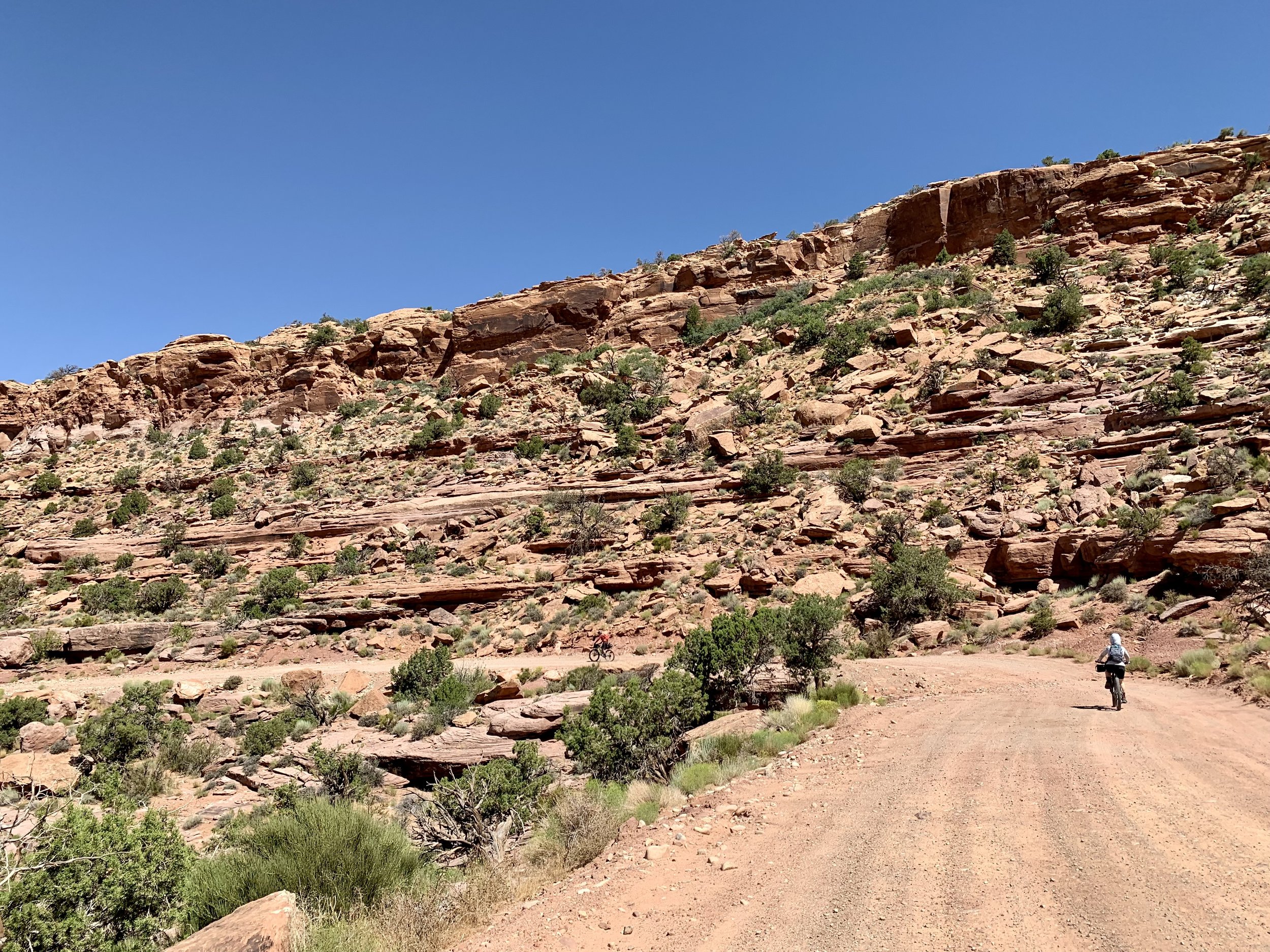 Fun descending toward Moab