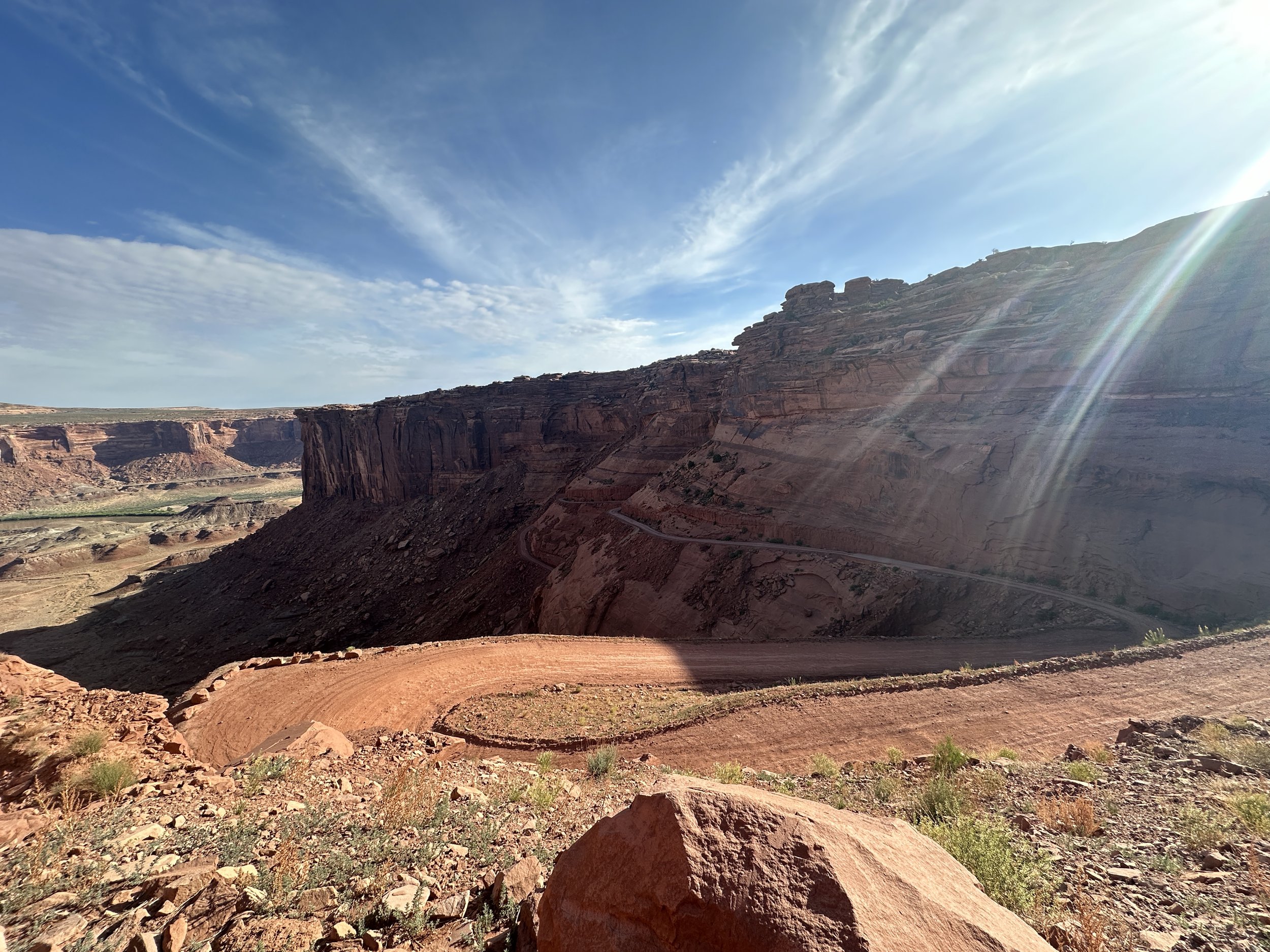 The climb out of Mineral Bottom