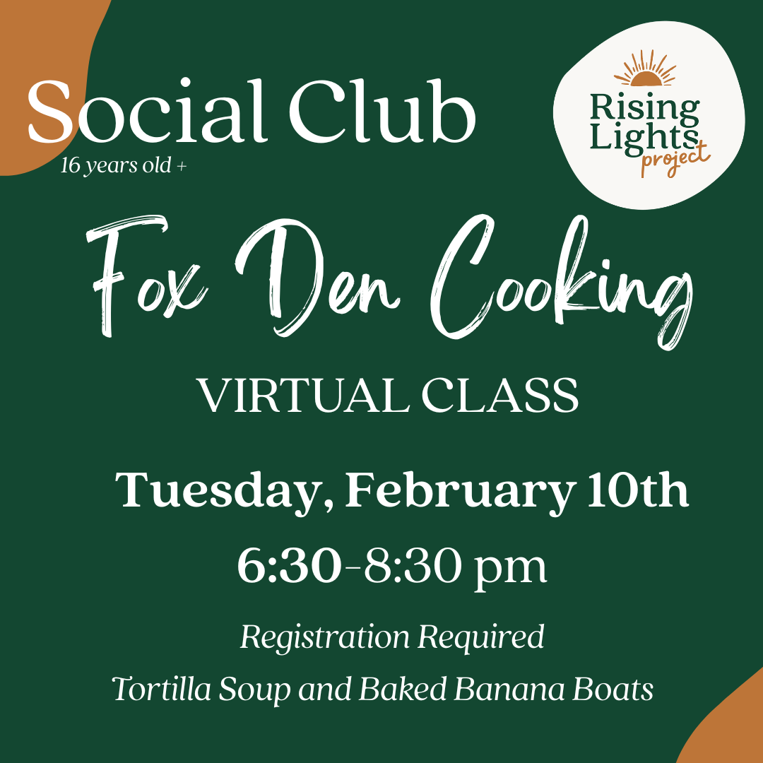 Fox Den Cooking: VIRTUAL CLASS