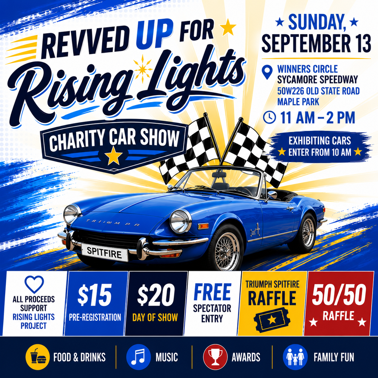 Revved Up for Rising Lights: Car Show - FREE for spectators!