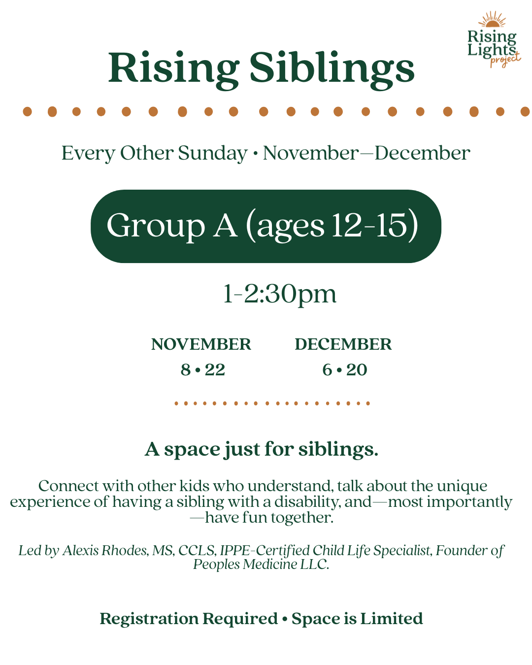 Rising Siblings- Group A