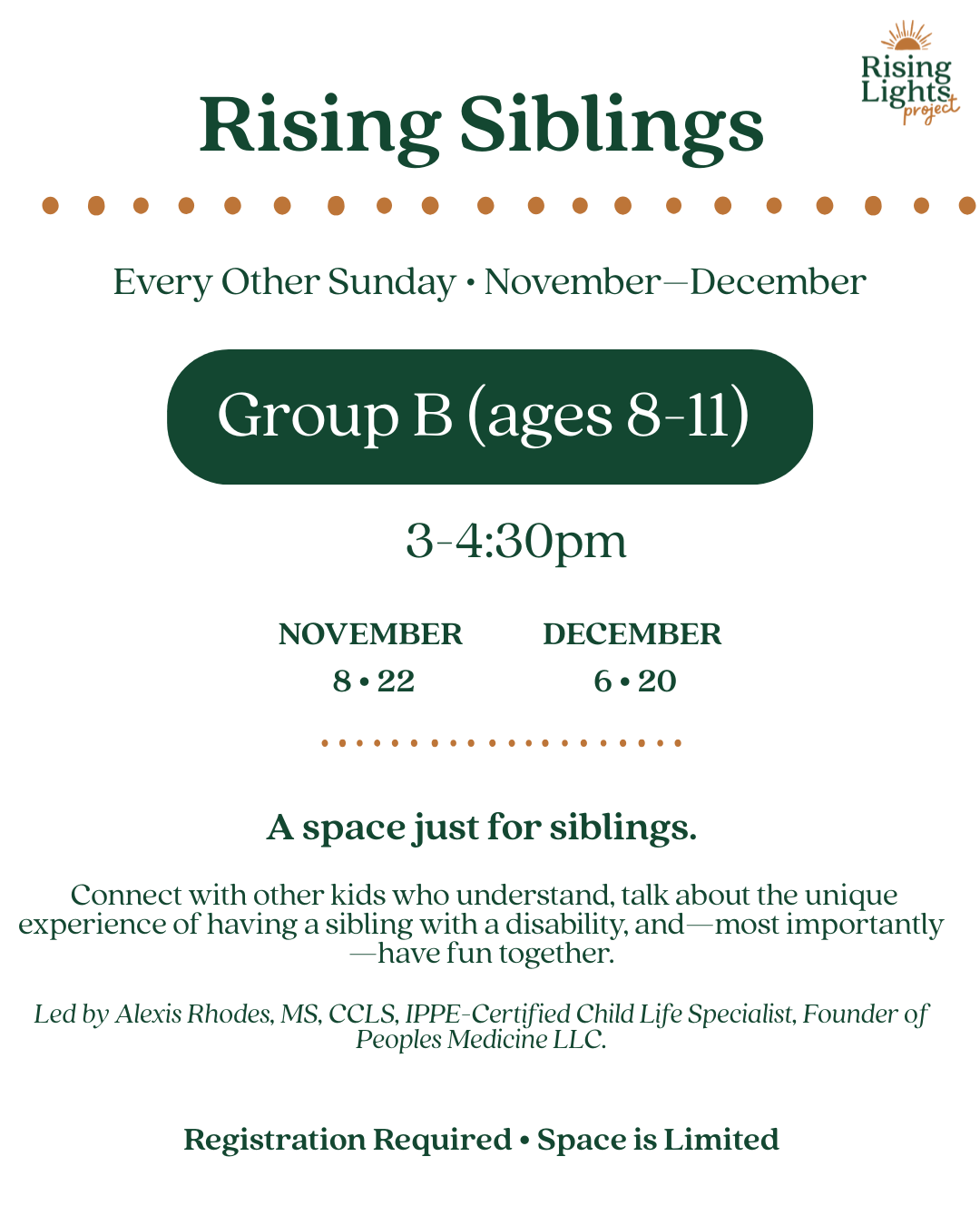 Rising Siblings- Group B