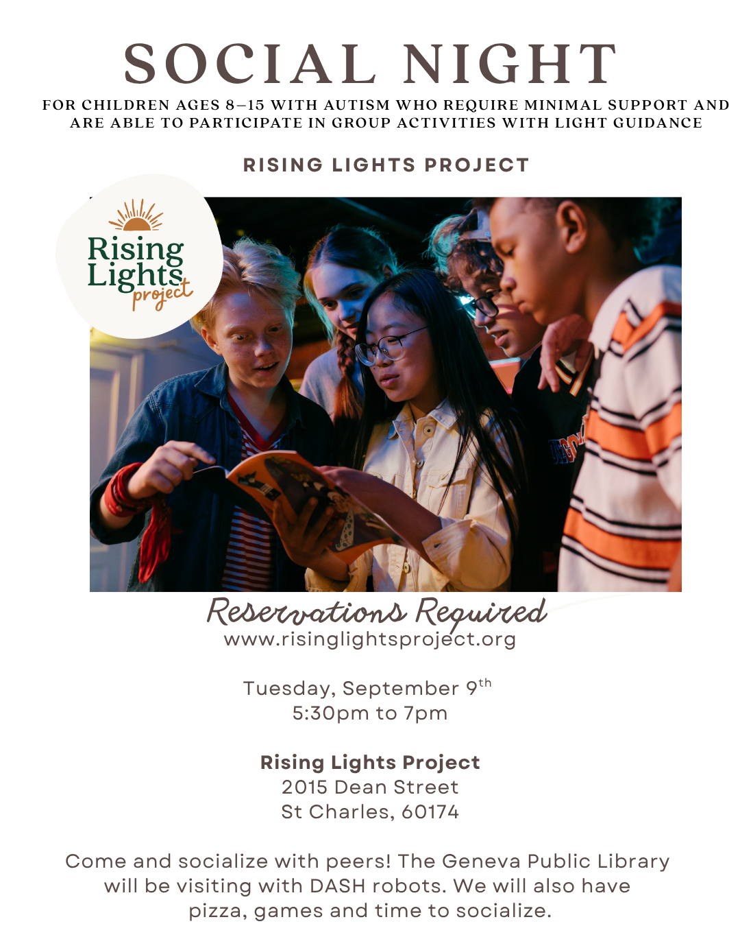 Social Night- September (Ages 8 to 15)