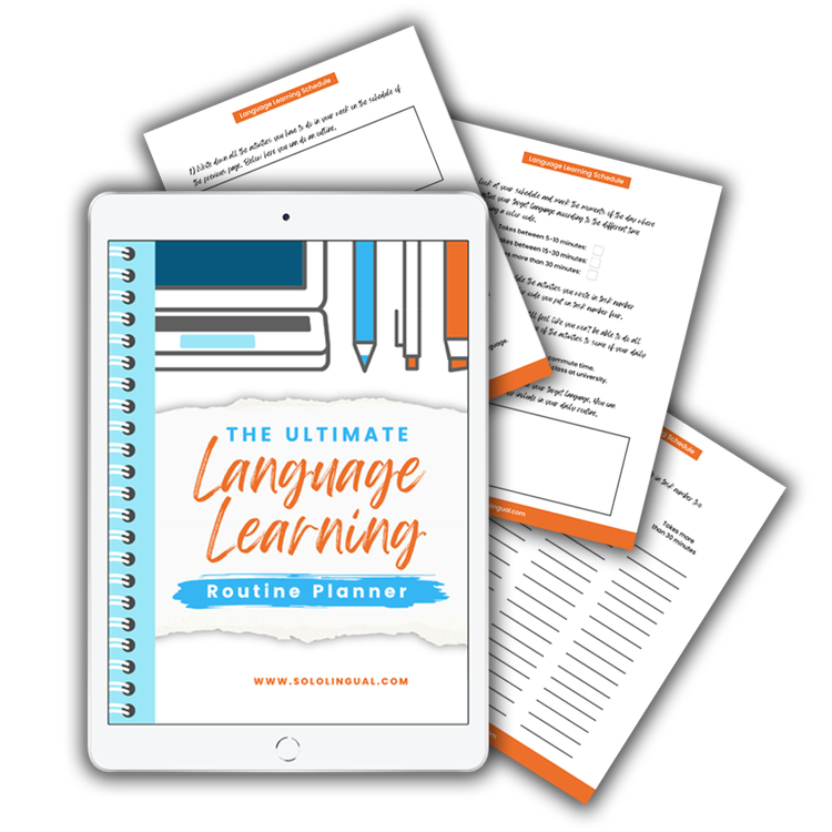 The Ultimate Language Learning Routine Planner - Sololingual