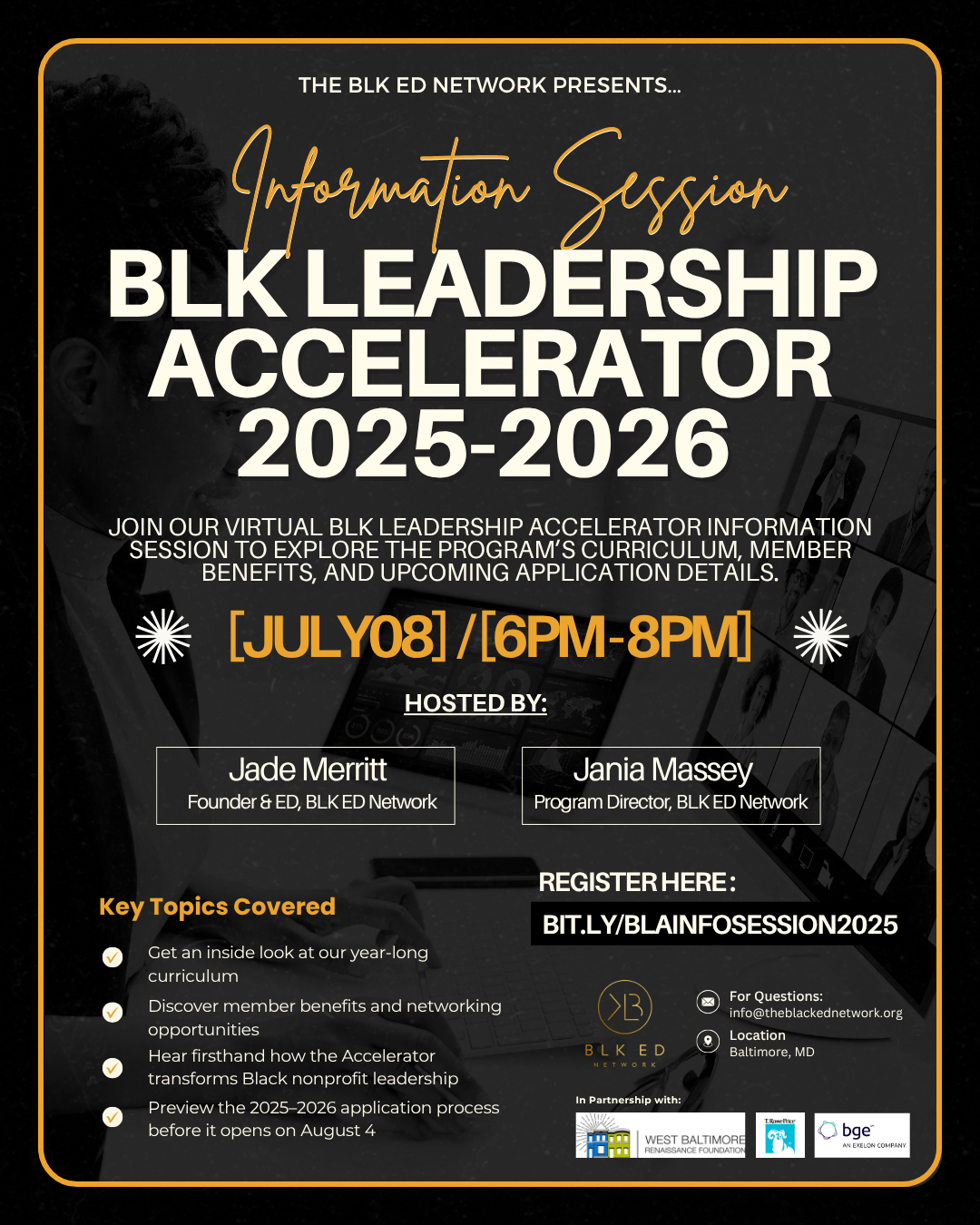 BLK Leadership Accelerator 2025-2026 Information Session