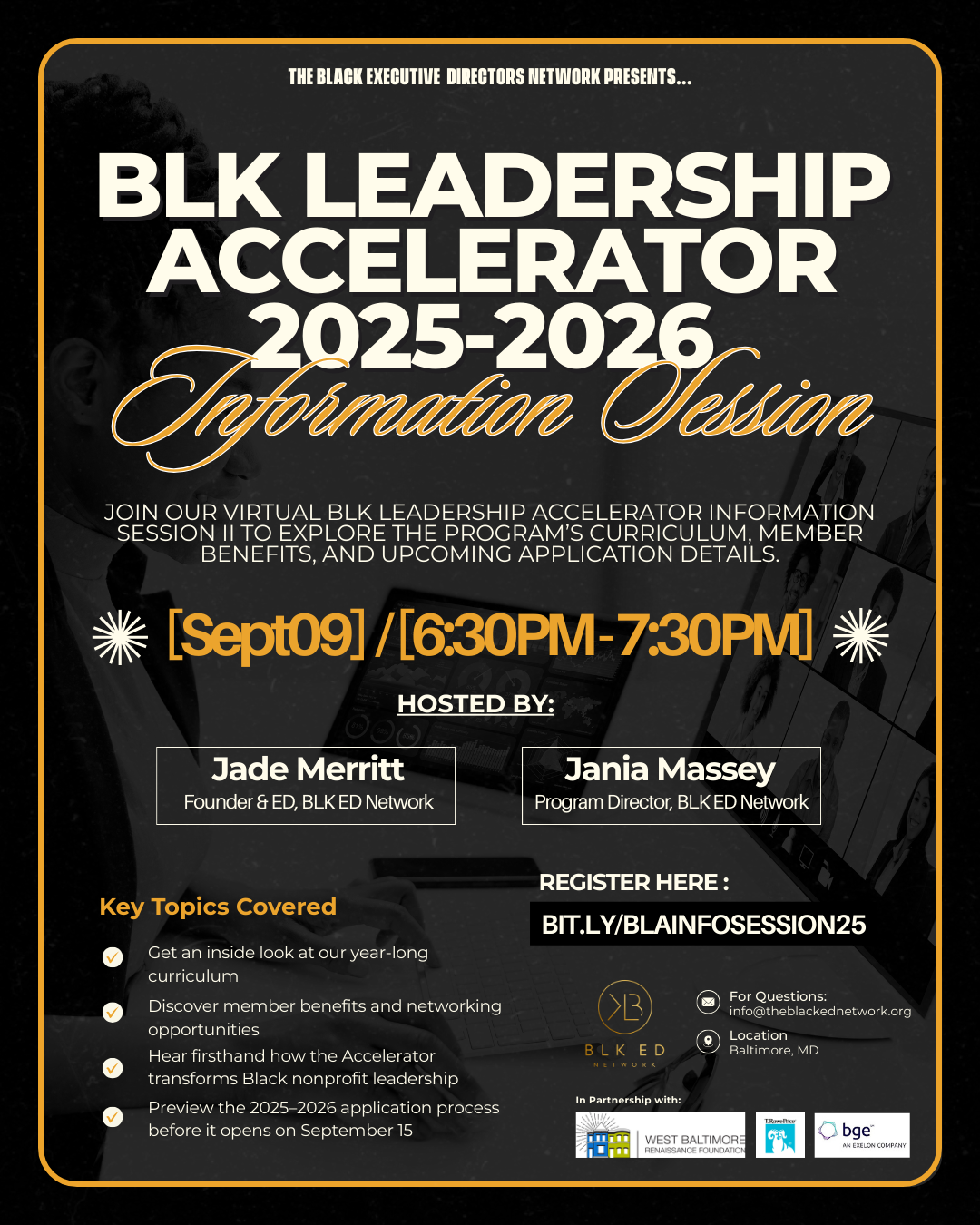 BLK Leadership Accelerator 2025-2026 Information Session II