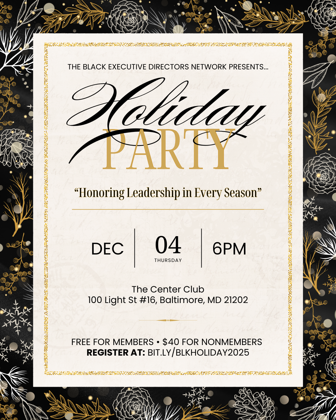 BLK ED Network’s Holiday Gathering 2025