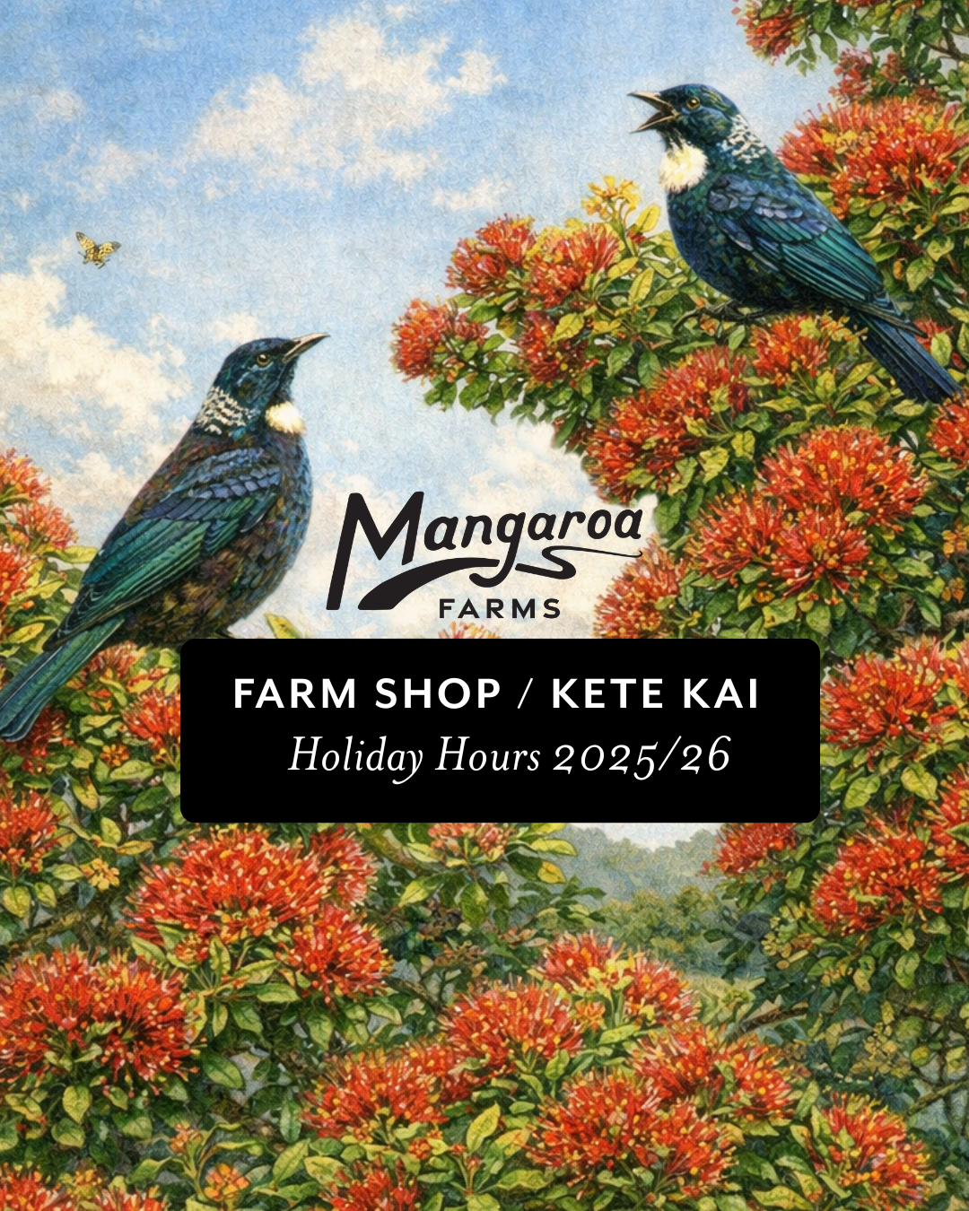 Holiday Hours - Mangaroa Farm Shop
