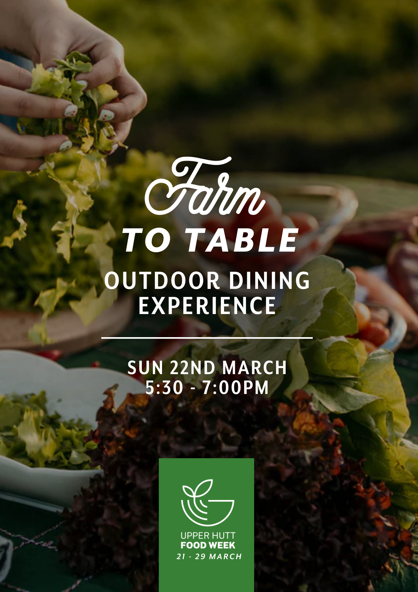 Farm to Table Outdoor Dining Experience  — Sun 22nd March | 5:30PM - 7:00PM