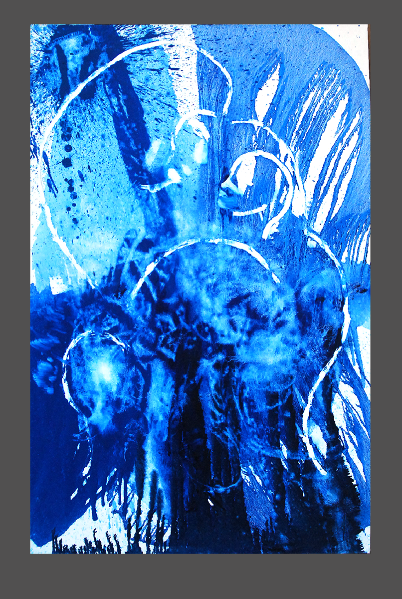 Mother and Child.   68"x 44". Oil on canvas