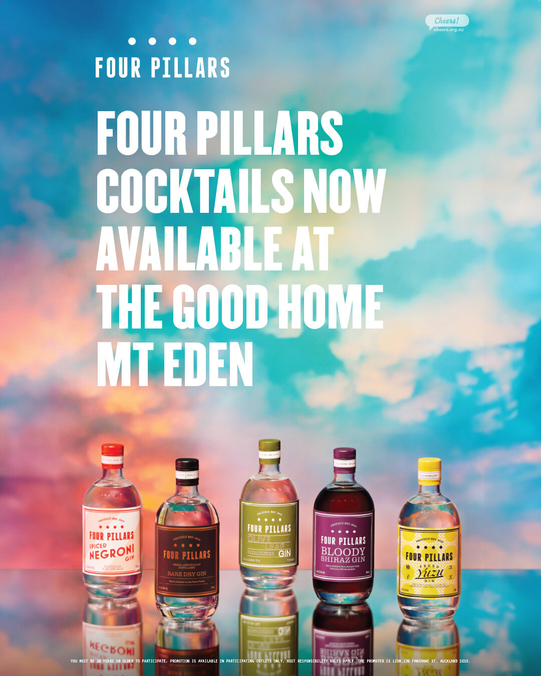 One for the GIN LOVERS 😍 Four Pillars Cocktails have now landed at The Good Home Mt Eden! 🍸

SWIPE ⏩ We've got a great range including ➡️ Bloody Bramble, Four Pillars Flower, The Yuzu Twist, Let The Gin Talk, Dirty Martini and Four Pillars Negroni 