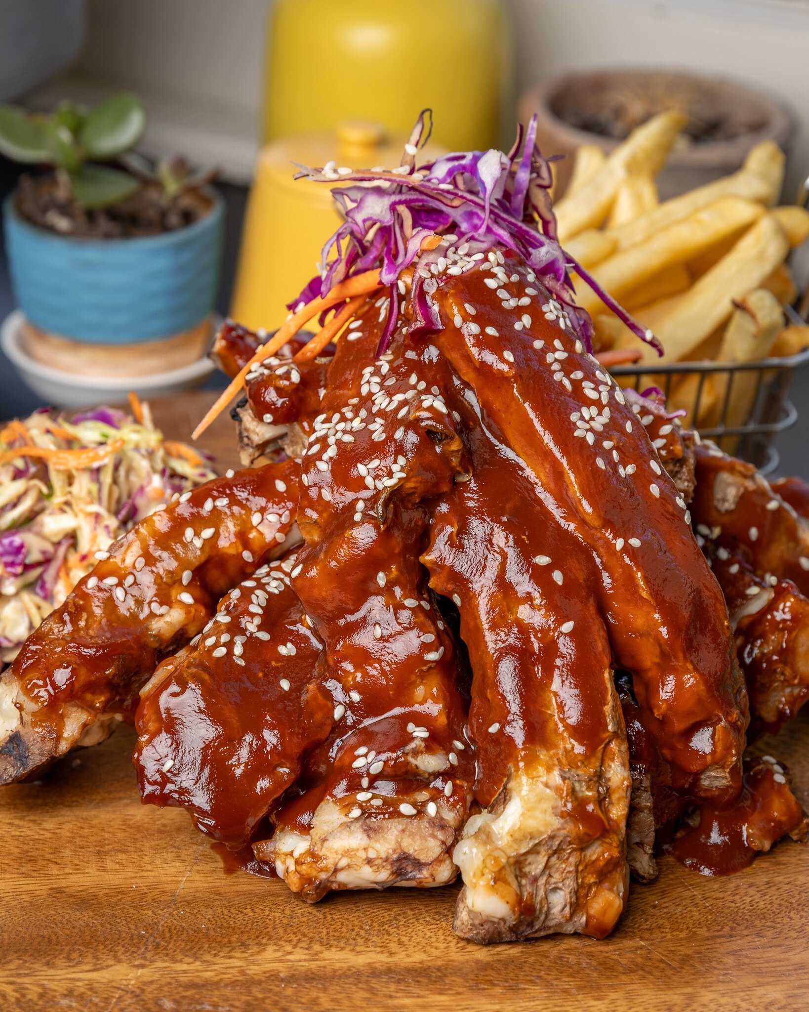Get your tender and saucy Sticky Cola Bourbon BBQ Pork Ribs in a half rack or whole rack serving 🍖 Accompanied by slaw and fries 🍟

🚨 TUESDAY SPECIAL 🚨 Half rack of ribs just $25!

Only at your home away from home in Mt Eden 🏡 View our menu and 