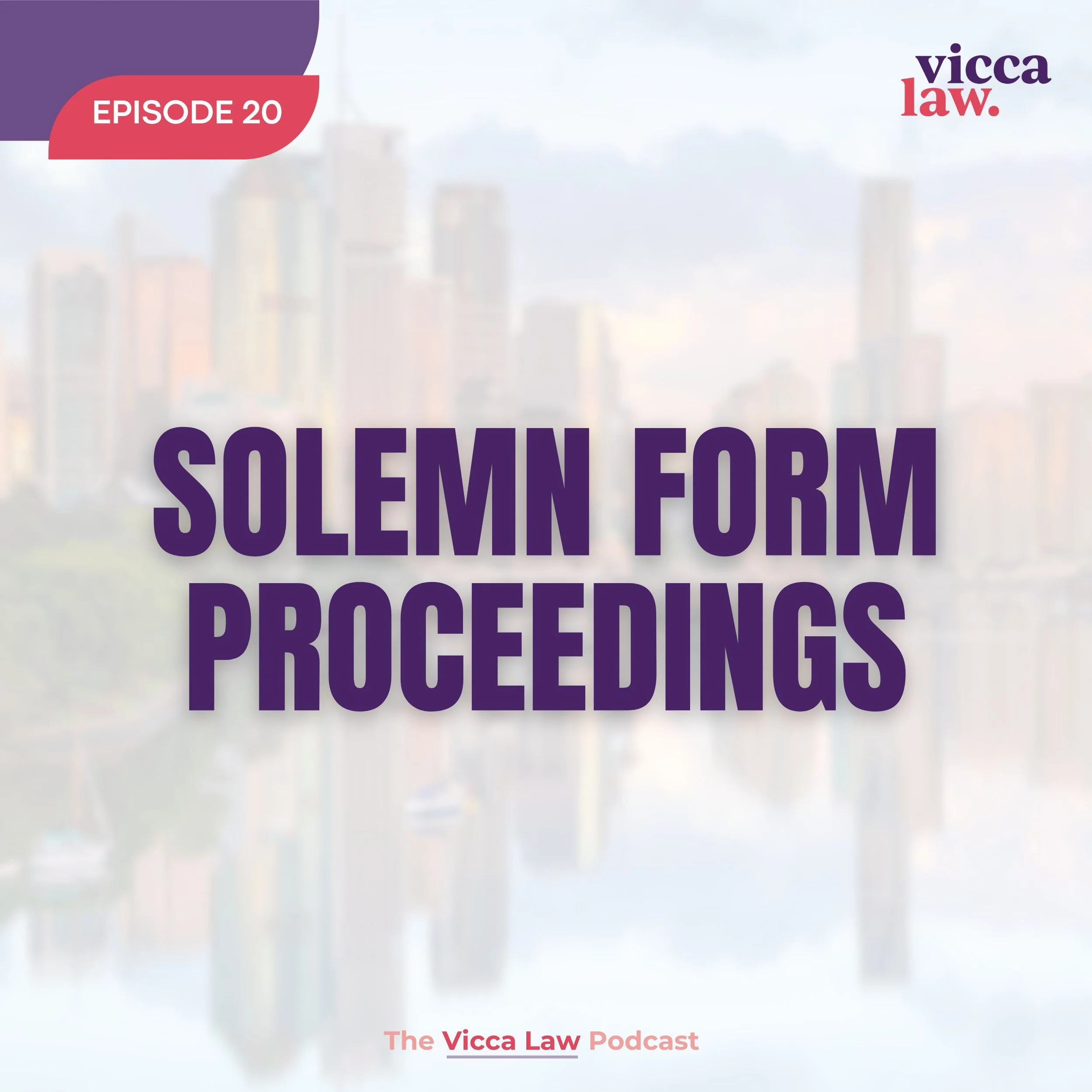 Season 3 Ep. 20 Solemn Form Proceedings