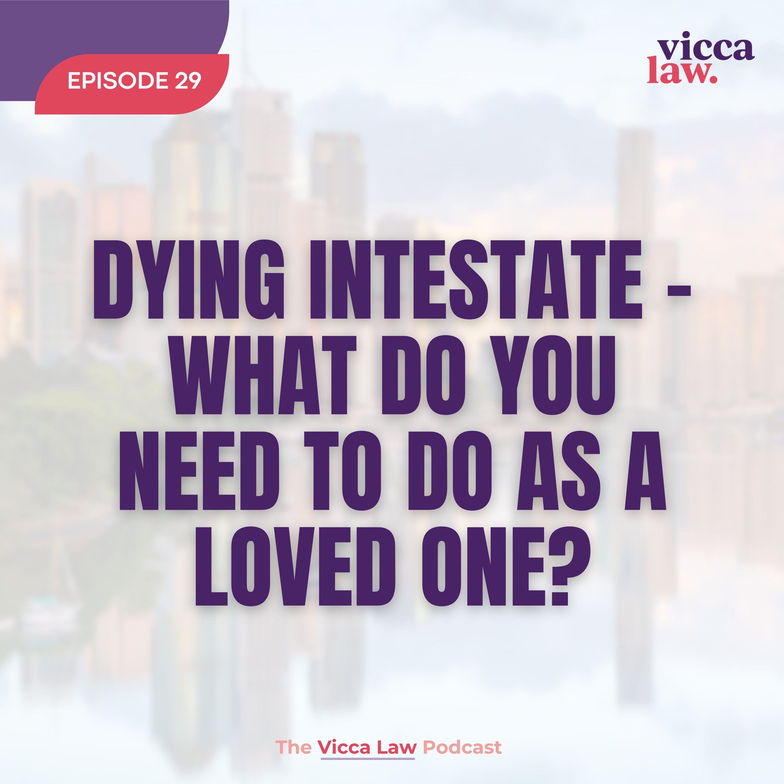 Season 3 Ep. 29 Dying Intestate - What Do You Need to Do as a Loved One?