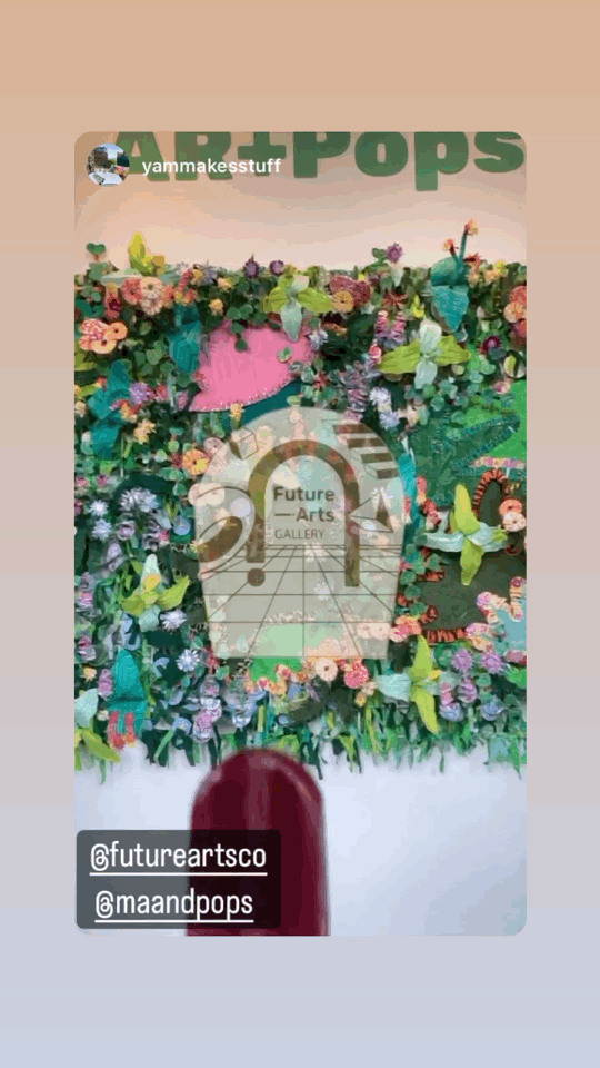 AR Flowers on a popsicle