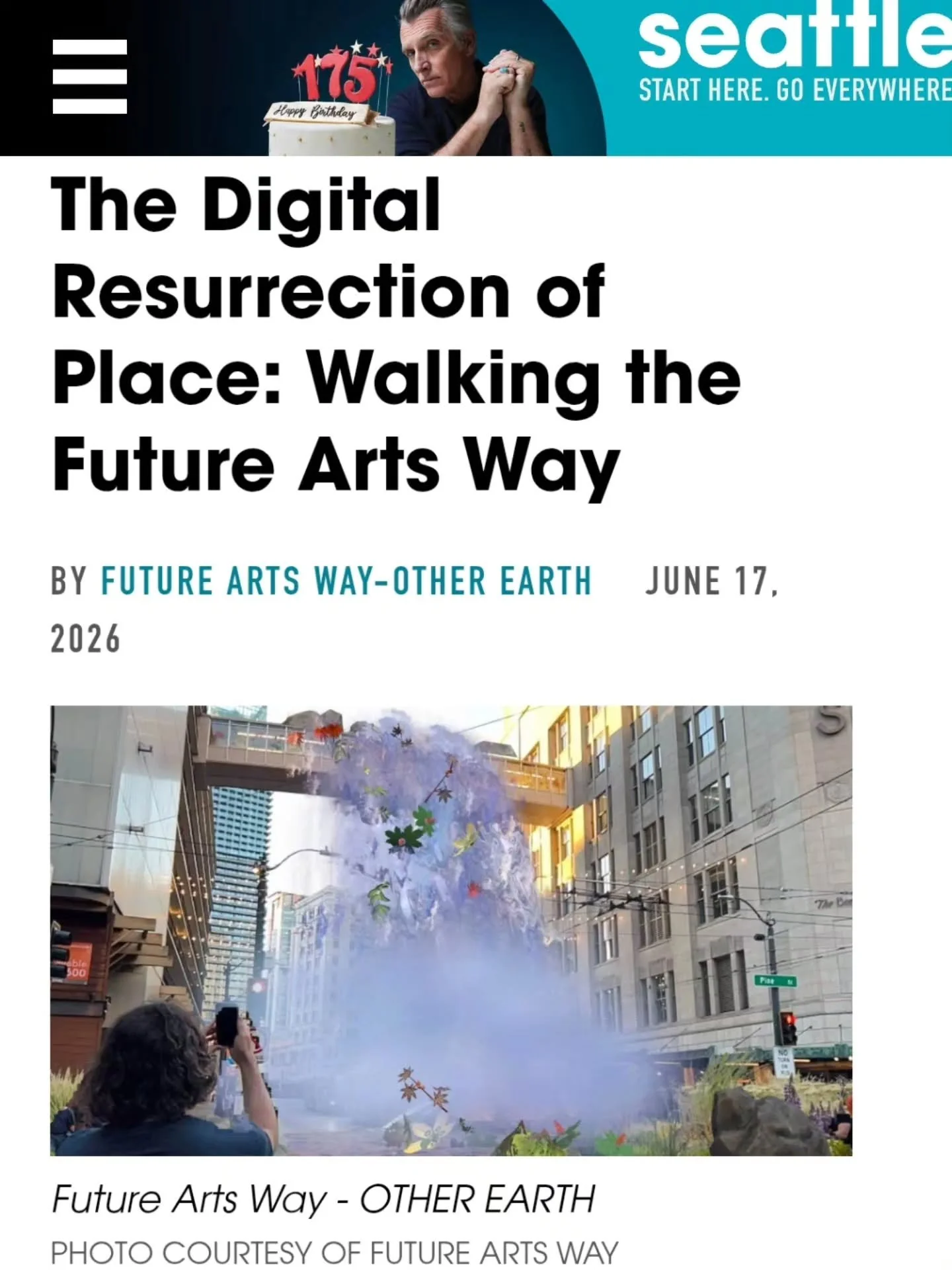 Yet another wonderful bit of press coverage in @seattlemag, thanks to @travel.to.wellness Liz Galloway. 📰

Future Arts Way is now in full swing and this peak summer weather is your perfect opportunity to get outside, explore downtown, experience cut