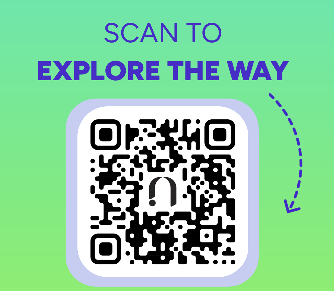 QR code to FAW's viewfinder. Button below opens the same link.