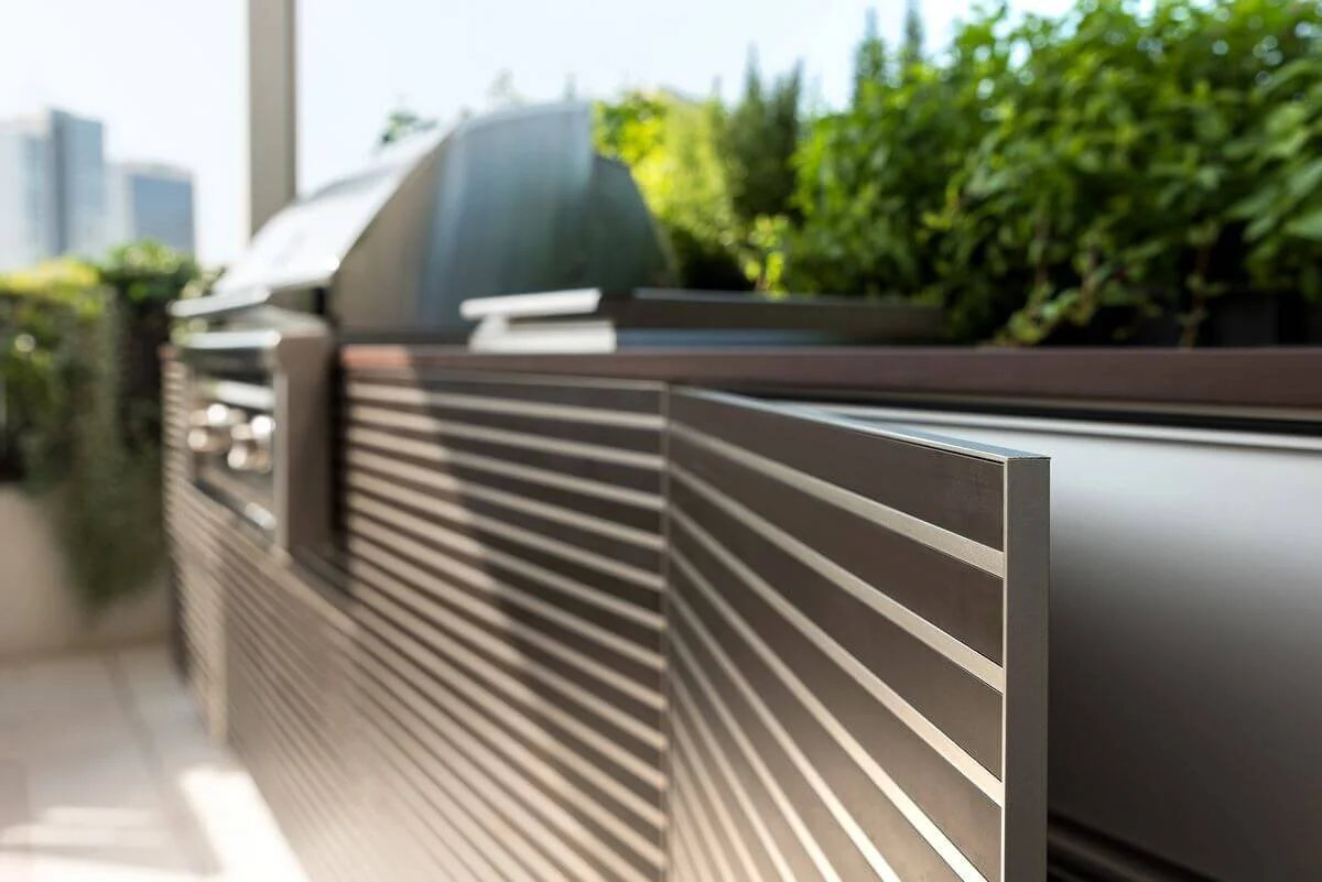 Luxury Penthouse Outdoor Kitchen Renovation With Built-In Grills