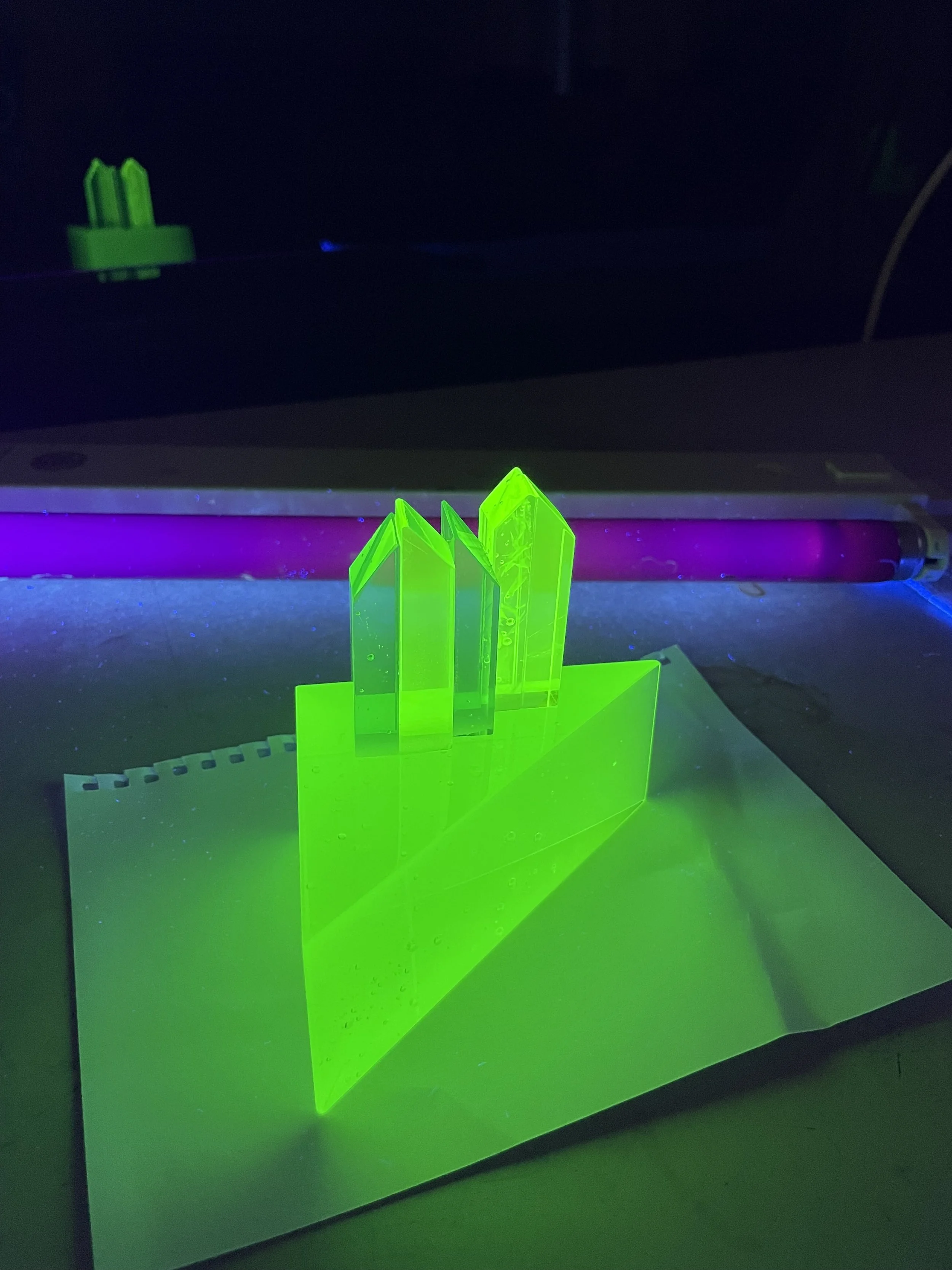 Living Spaces by Karin Barr
Image 1 of 2
15 x 10 x 10 cm
Not for sale
This work is the result of attending a glass cold-work  class in Germany tutored by a Master from the Czech Republic.
My artistic journey began many years ago as a stone carver.