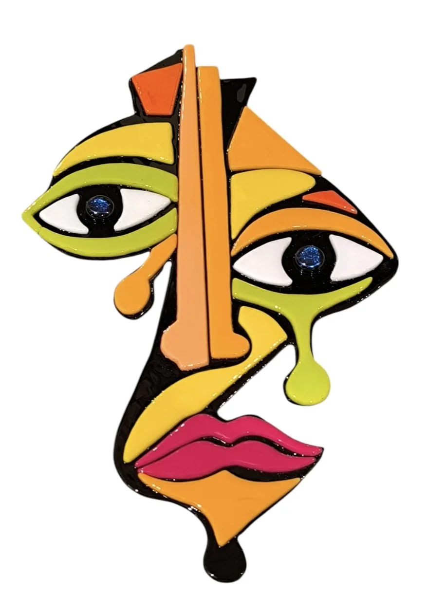 Fragmented Emotion by Serena Mercer
170cmx275cm
For sale: $140 - contact Serena directly at 30glassart@gmail.com.
I'm Serena, a self taught glass artist who fell in love with the magic of fused glass over 15years ago.
You'll find me tucked away