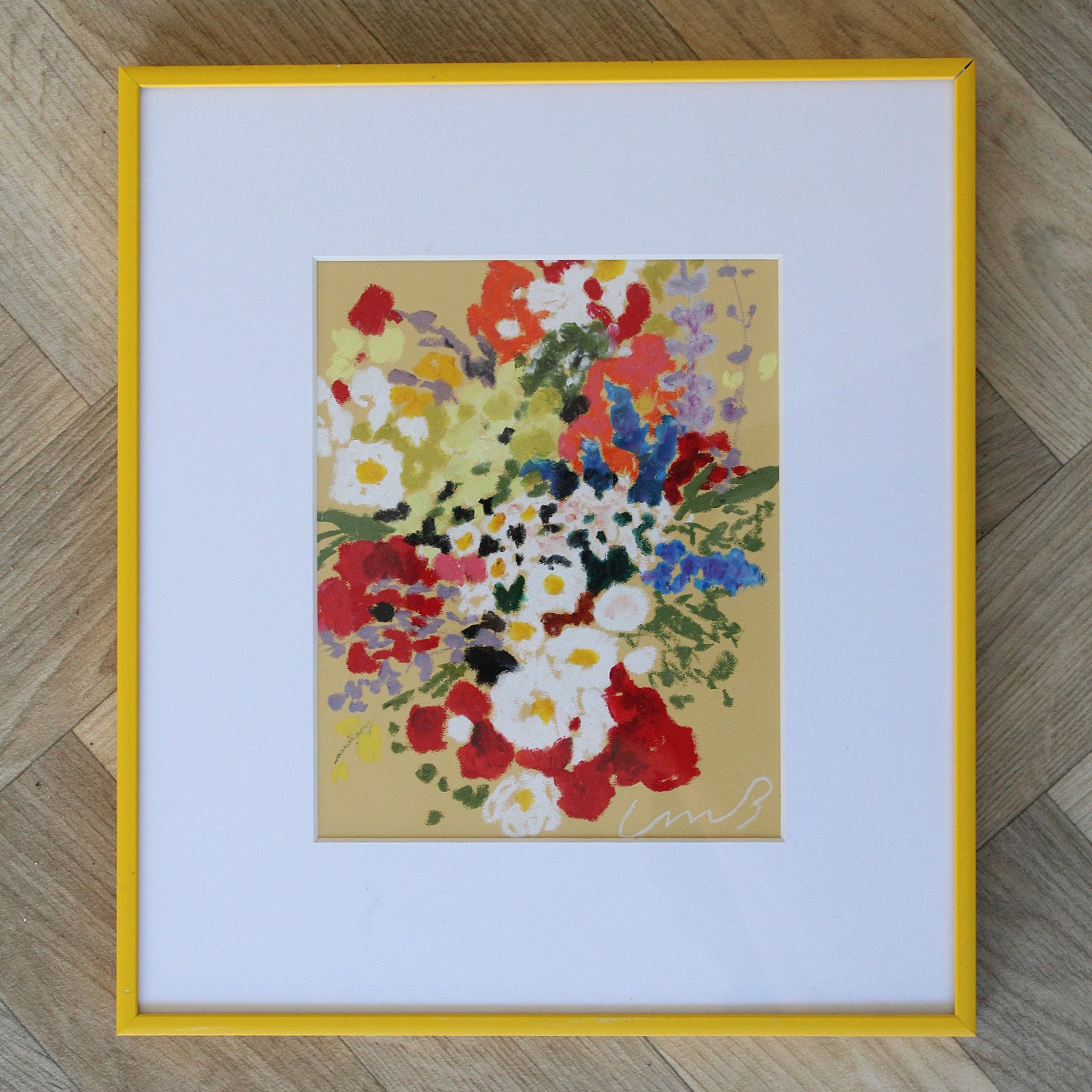 FOLK FLORAL STUDY NO.12,