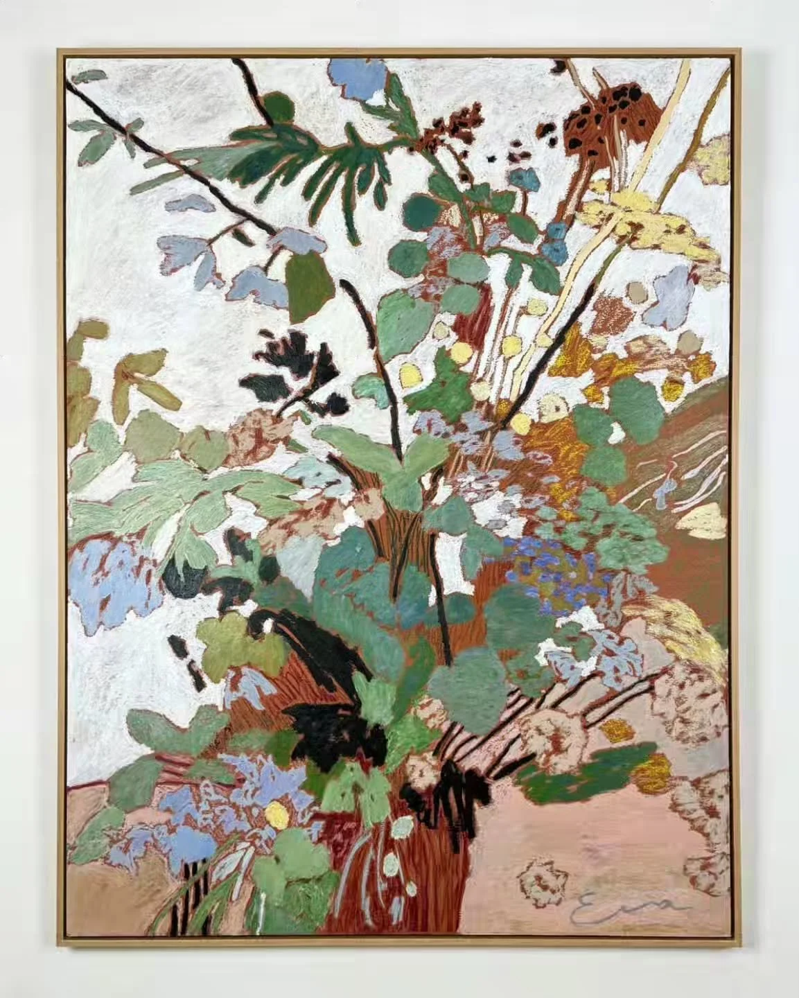 Cornflowers and Yarrow, 90 x 120cm
Oil sticks on wood, Oak frame
Now showing in NYC with @cubegallerylondon until 21st Sept 

#affordableartfairnyc #sennelieroilsticks
#oillandscapepainting #artiststudio #artgalleryuk