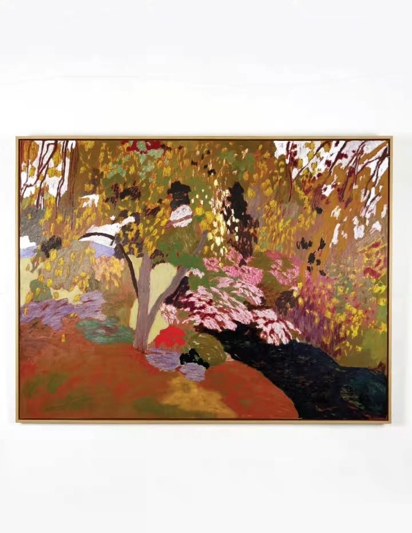 Autumn Birch, a study from @emmettsgardennt 
Oil sticks on wood 
123 x 93 cm
Now available @cubegallerylondon online and at the gallery in Marylebone 

#emmettsgarden #newlandscape #oilpaintings
#botanicalpaintings #contemporaryart