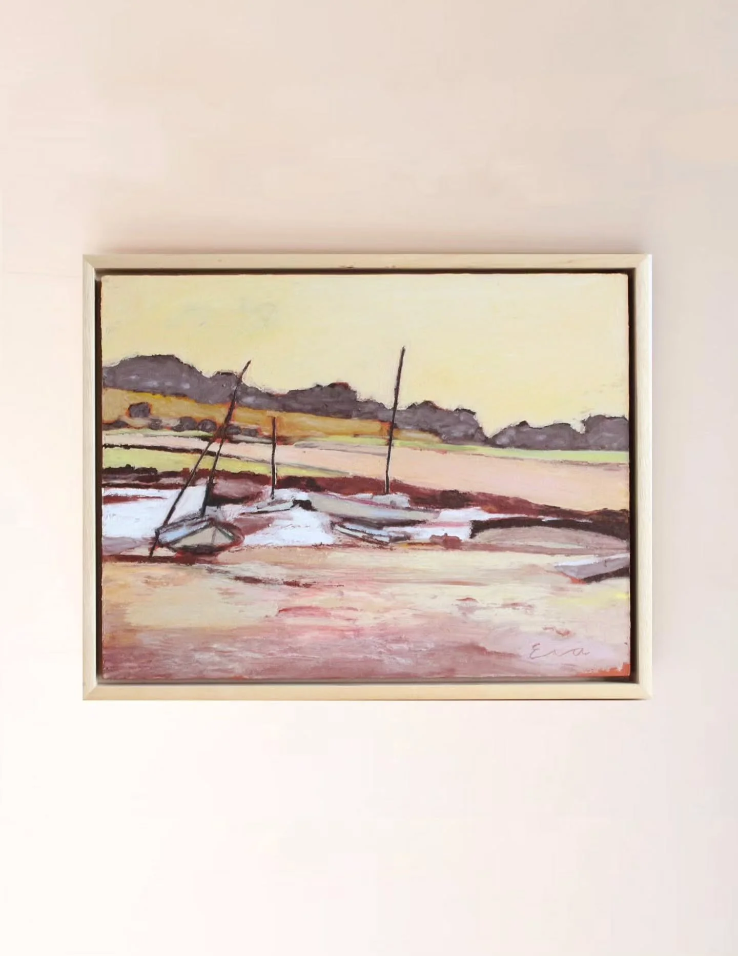 A small oil study from Alnmouth, Northumberland. I fell in love with this coastline when I visited at the start of the year. We had beautiful days exploring the area and of course hanging out at the wonderful Old School Gallery.
My recent original wo