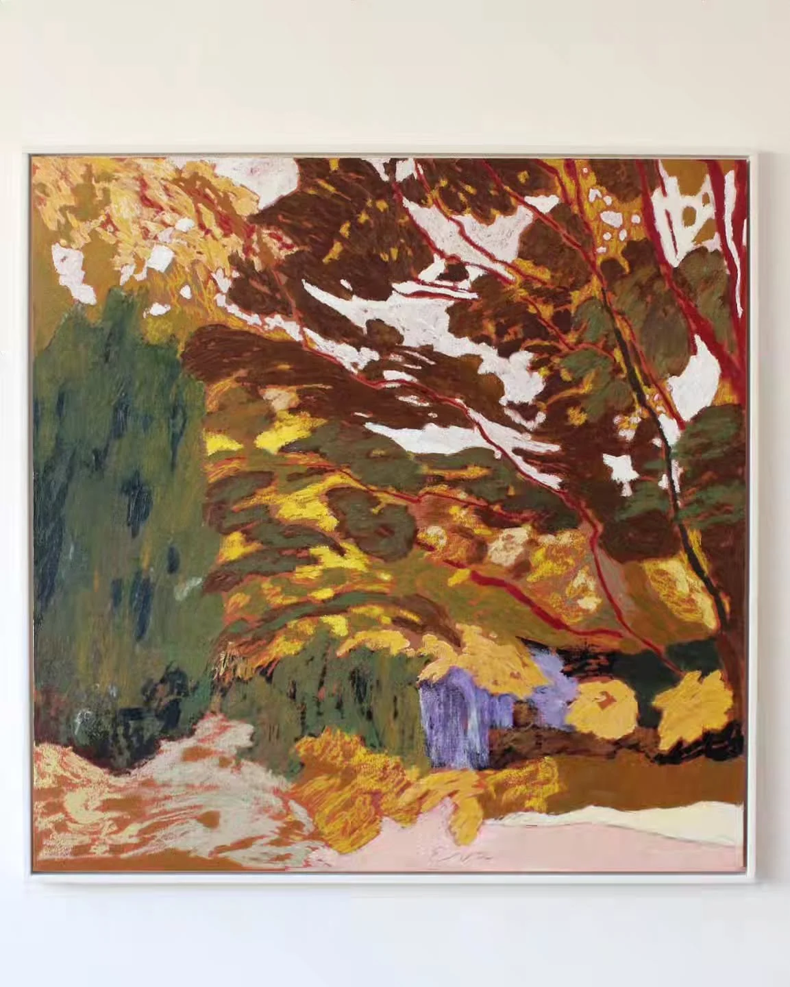 Next week in NY the @affordableartfairnyc opens from March 18-22 ⭐️
I have new works showing with @cubegallerylondon including
CYPRESS AUTUMN 
90 x 90 cm
Oil stick on wood 

#artnewyork #originalpaintings #oillandscapes @sennelier1887