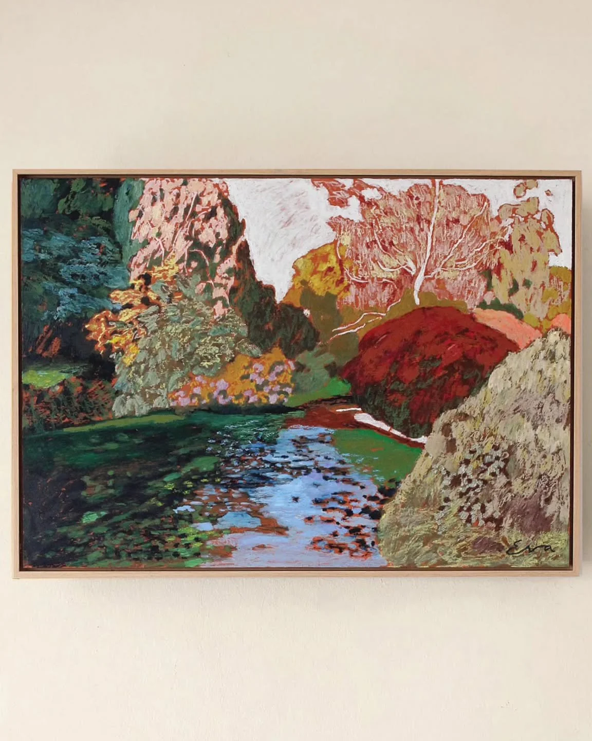 Blue Lake Maple, 59 x 84 cm
Oil sticks on wood
1 of 4 new original paintings available now @theoldschoolgallery in Northumberland

#landscapepainting #contemporaryartists #originaloilpaintings #interiorsuk