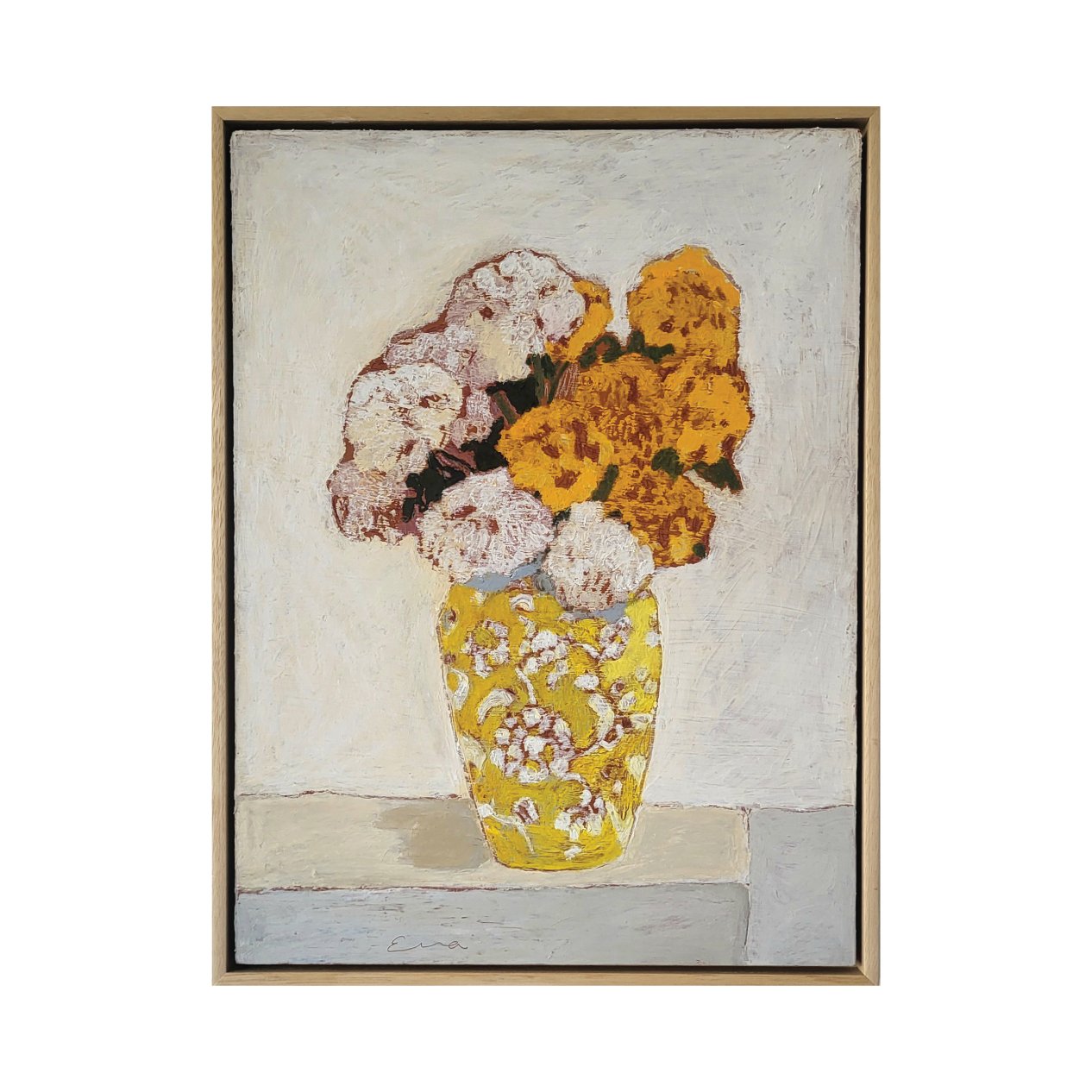 Marigolds in Vase, 46 x 61 cm