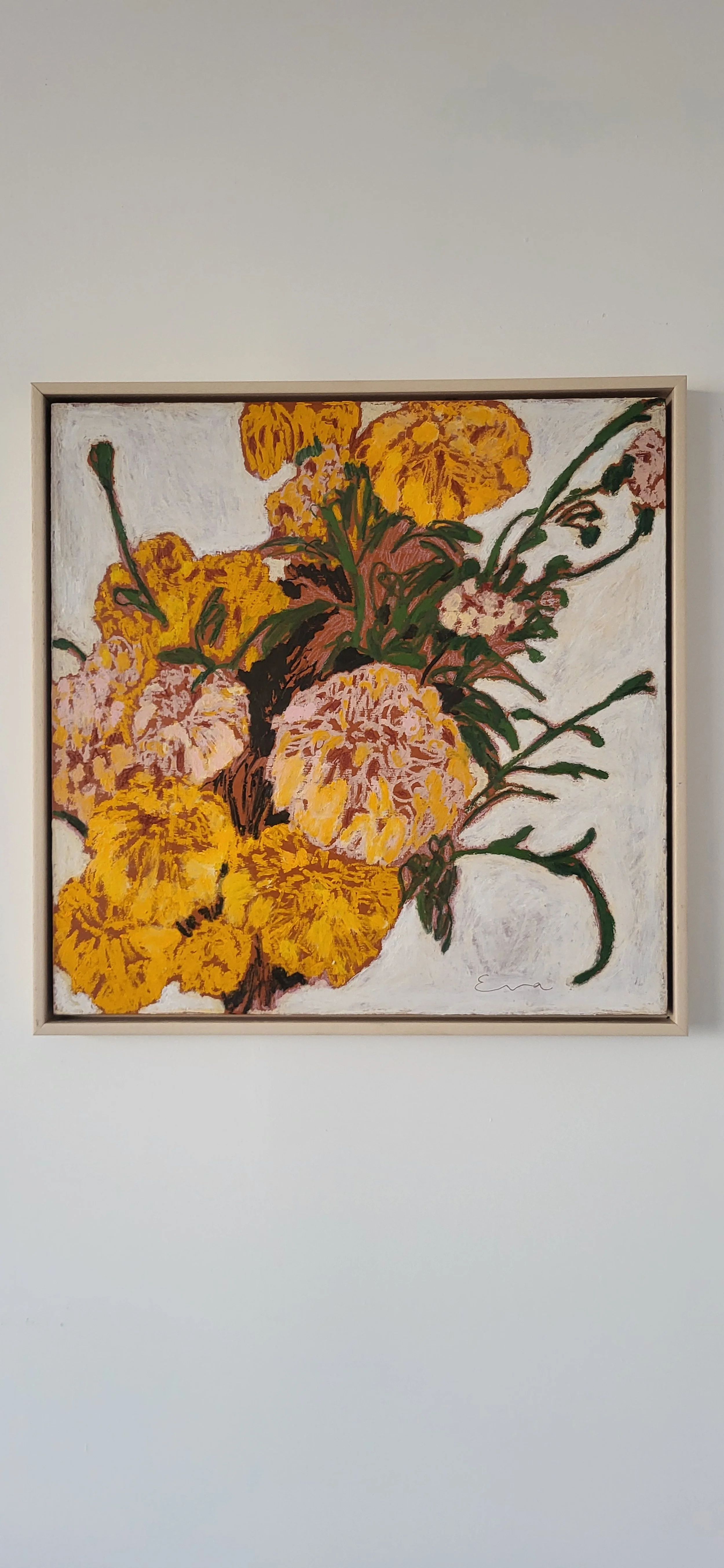 Marigolds No.4, 50 x 50 cm