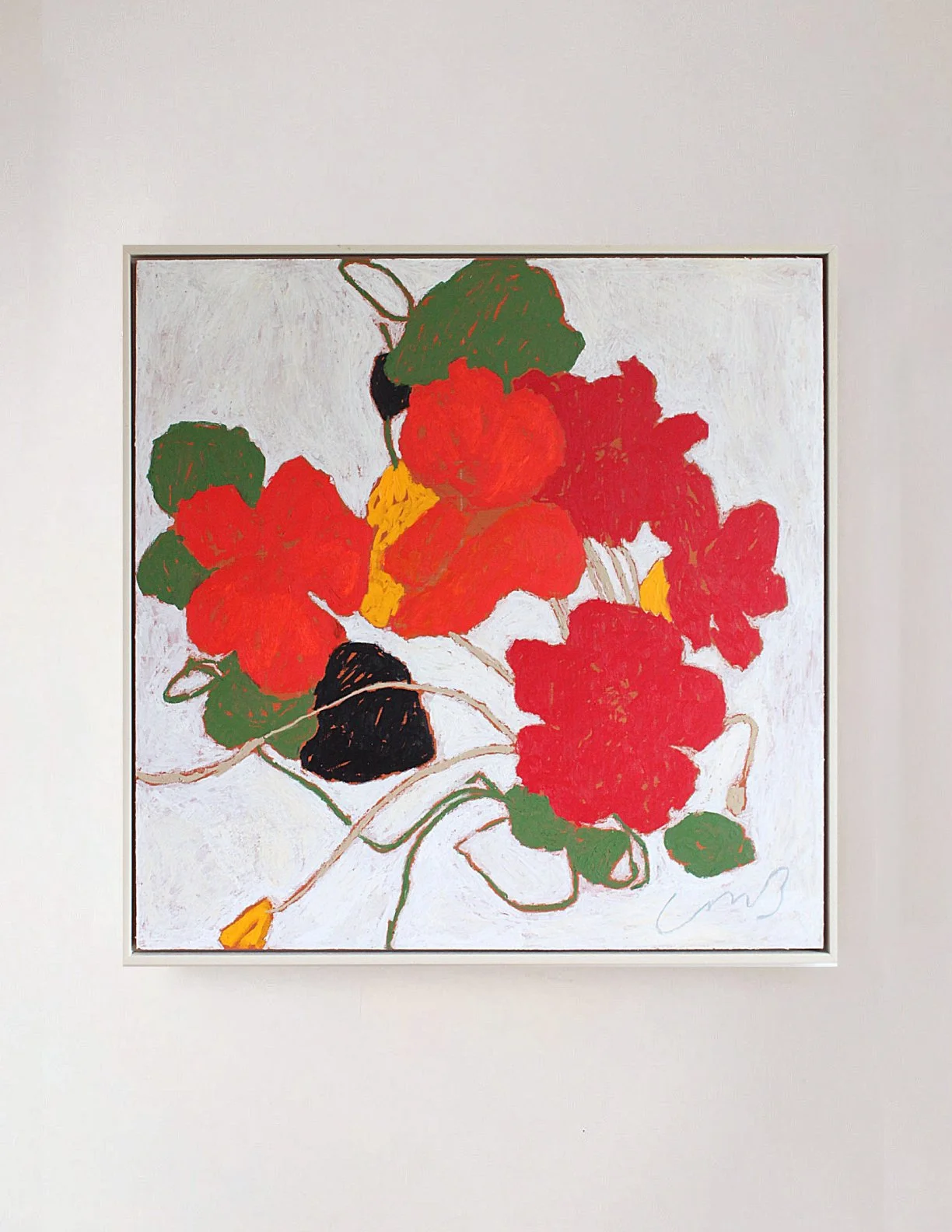 Nasturtium No.4, 30 x 30"