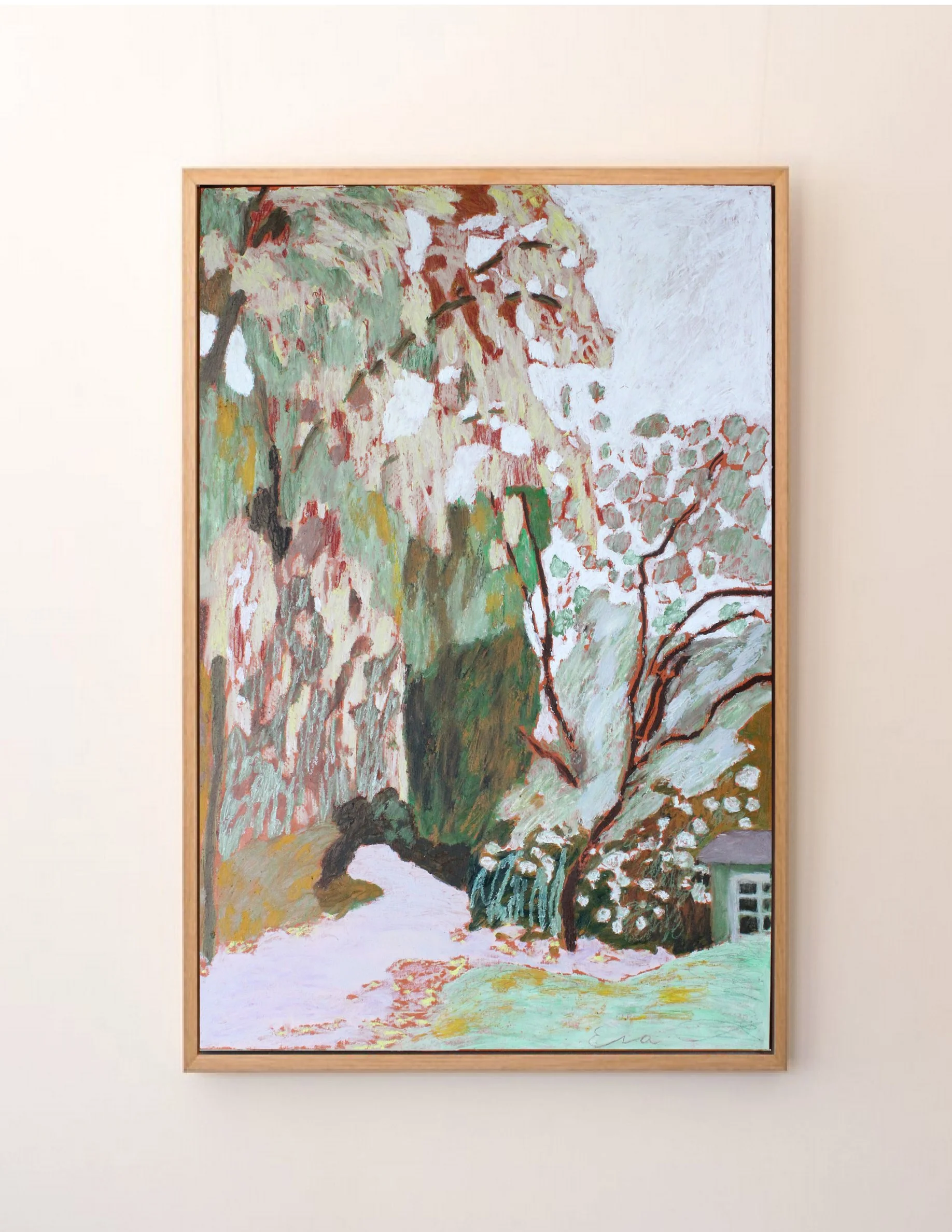 An Afternoon at Kew, 59 x 84 cm Oak Frame