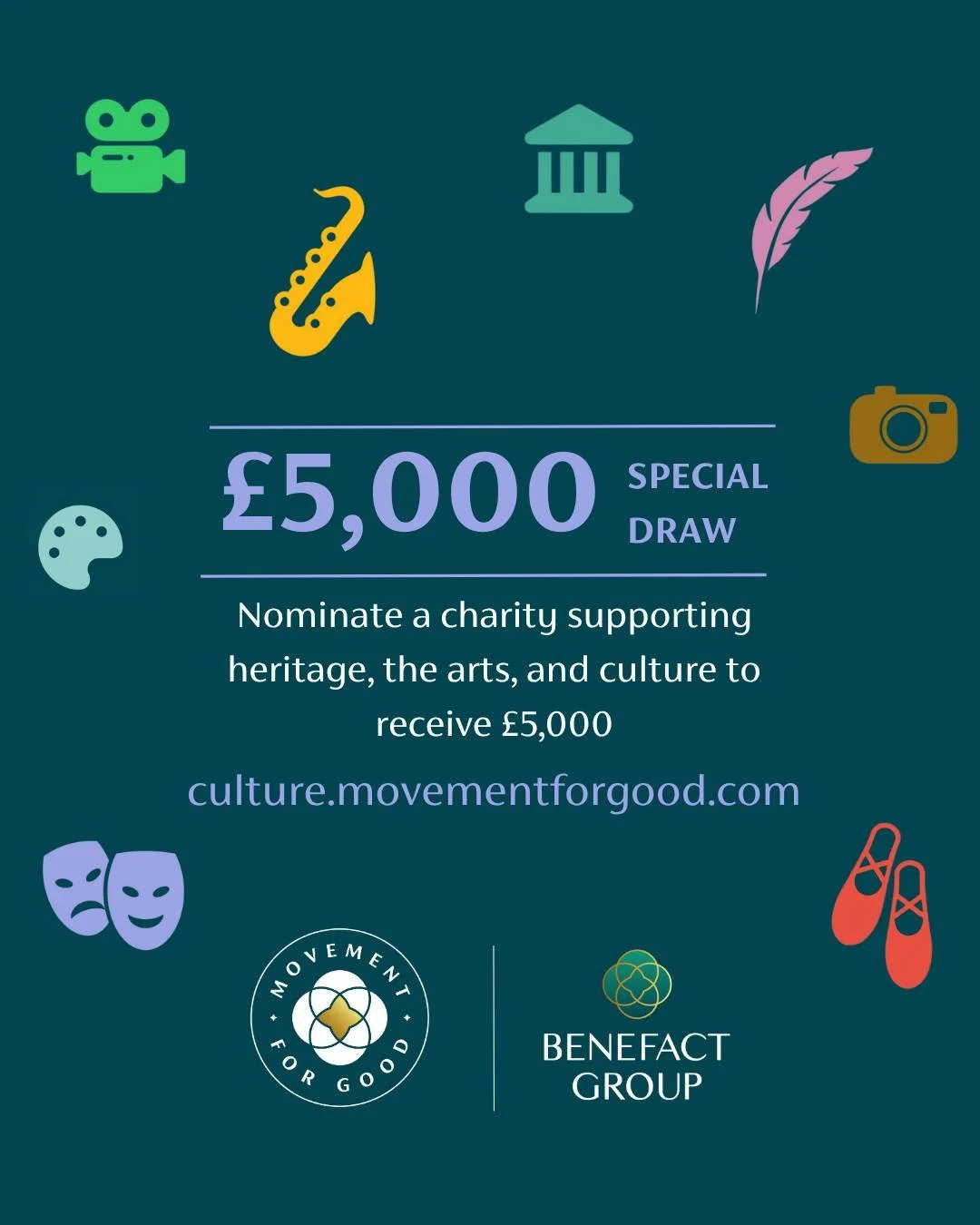 As supporters of Community Music Wales, we&rsquo;d love your help to be in with a chance to win &pound;5,000 in a special charity draw! 
To enter us into the Benefact Group draw, all you need to do is nominate Community Music Wales. It only takes a m