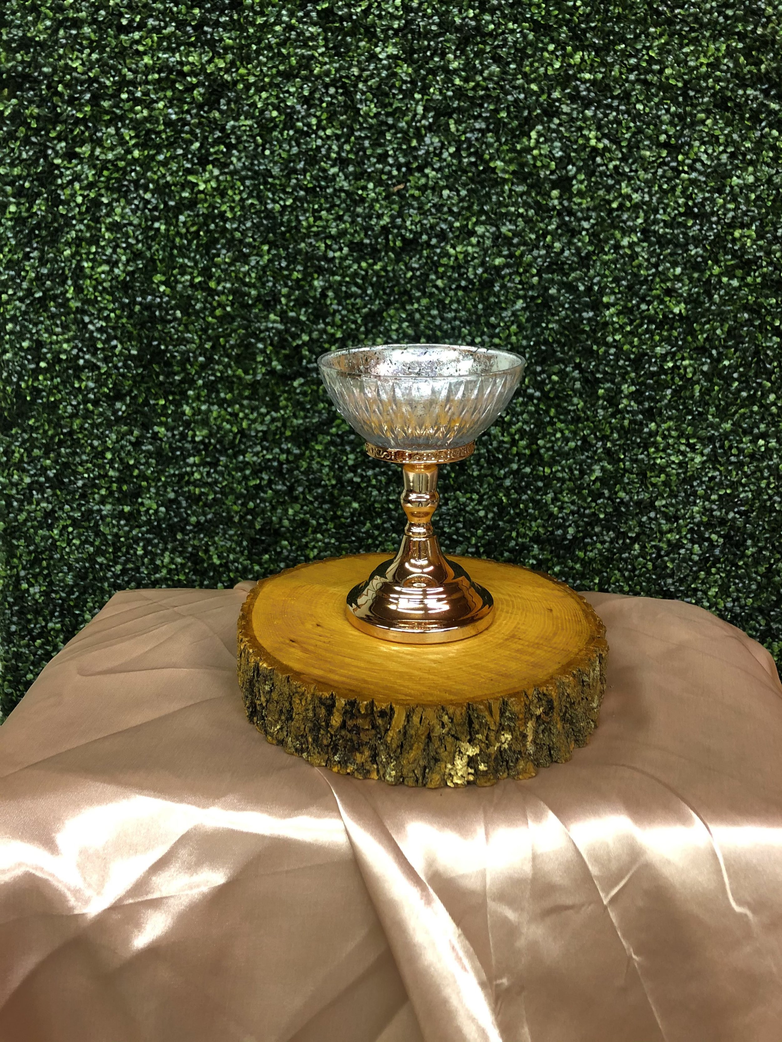 Rose Gold Pedestal Dish