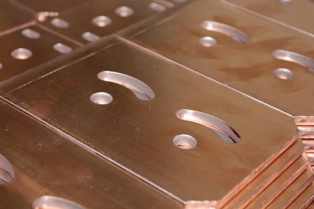 Precision Cut and Machined Copper Busbar Connector