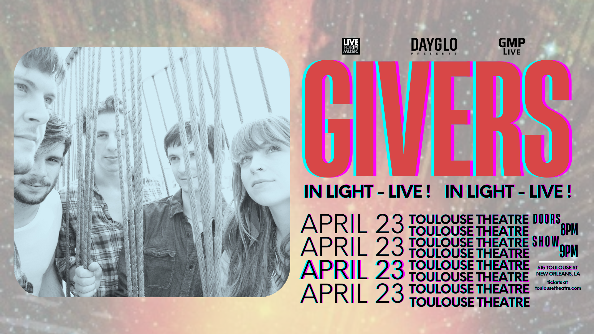 GIVERS: 'In Light' - Live!