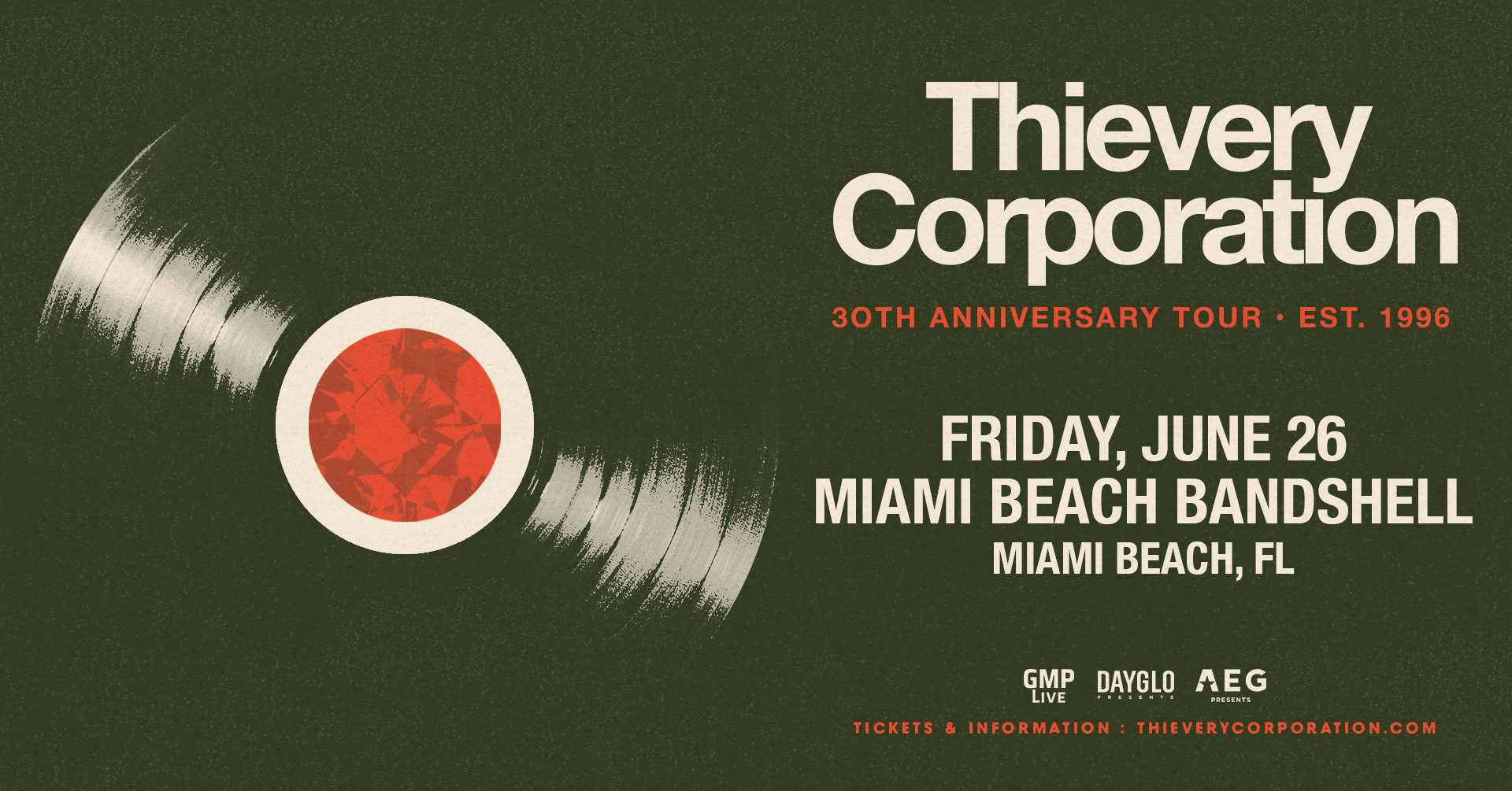 Thievery Corporation - 30th Anniversary Tour