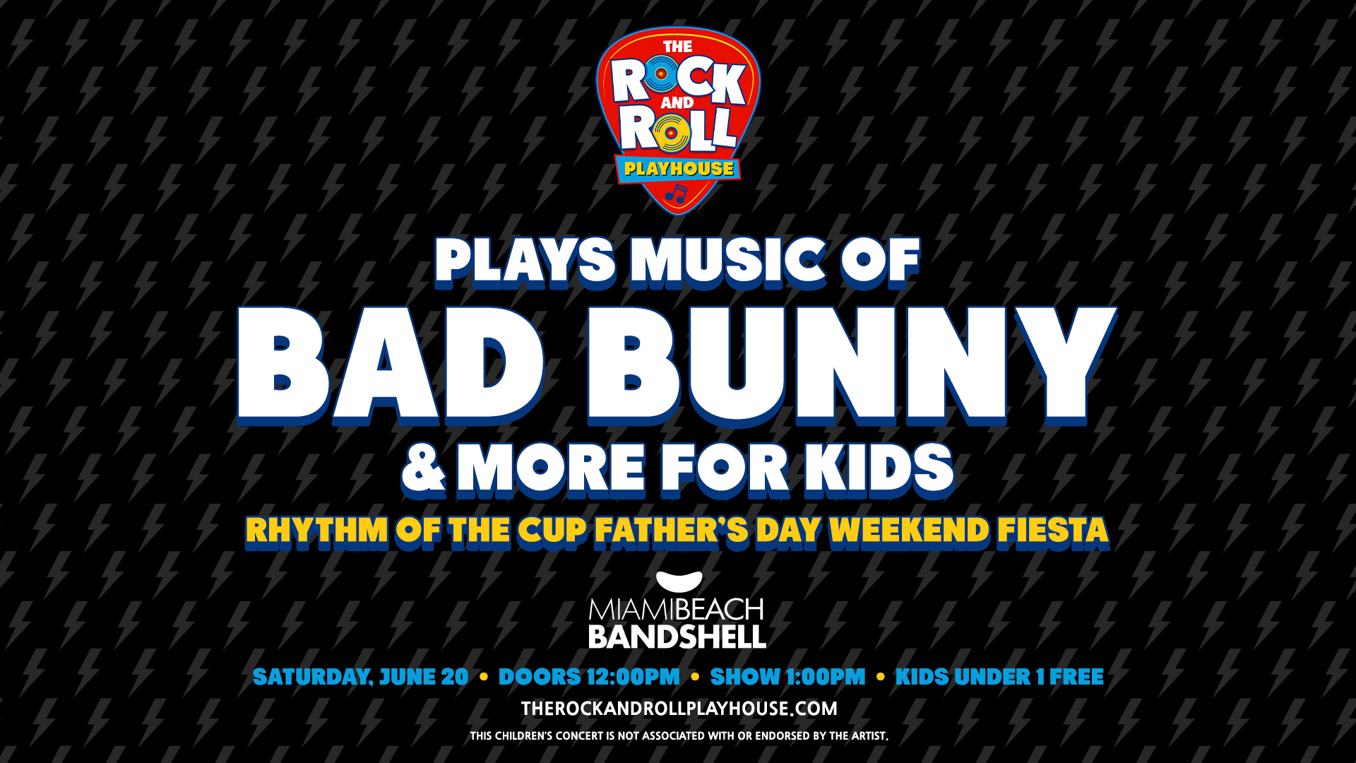 Music of Bad Bunny&nbsp;and More for Kids: Father's Day Weekend Fiesta ft. The&nbsp;Rock and Roll Playhouse Family Band