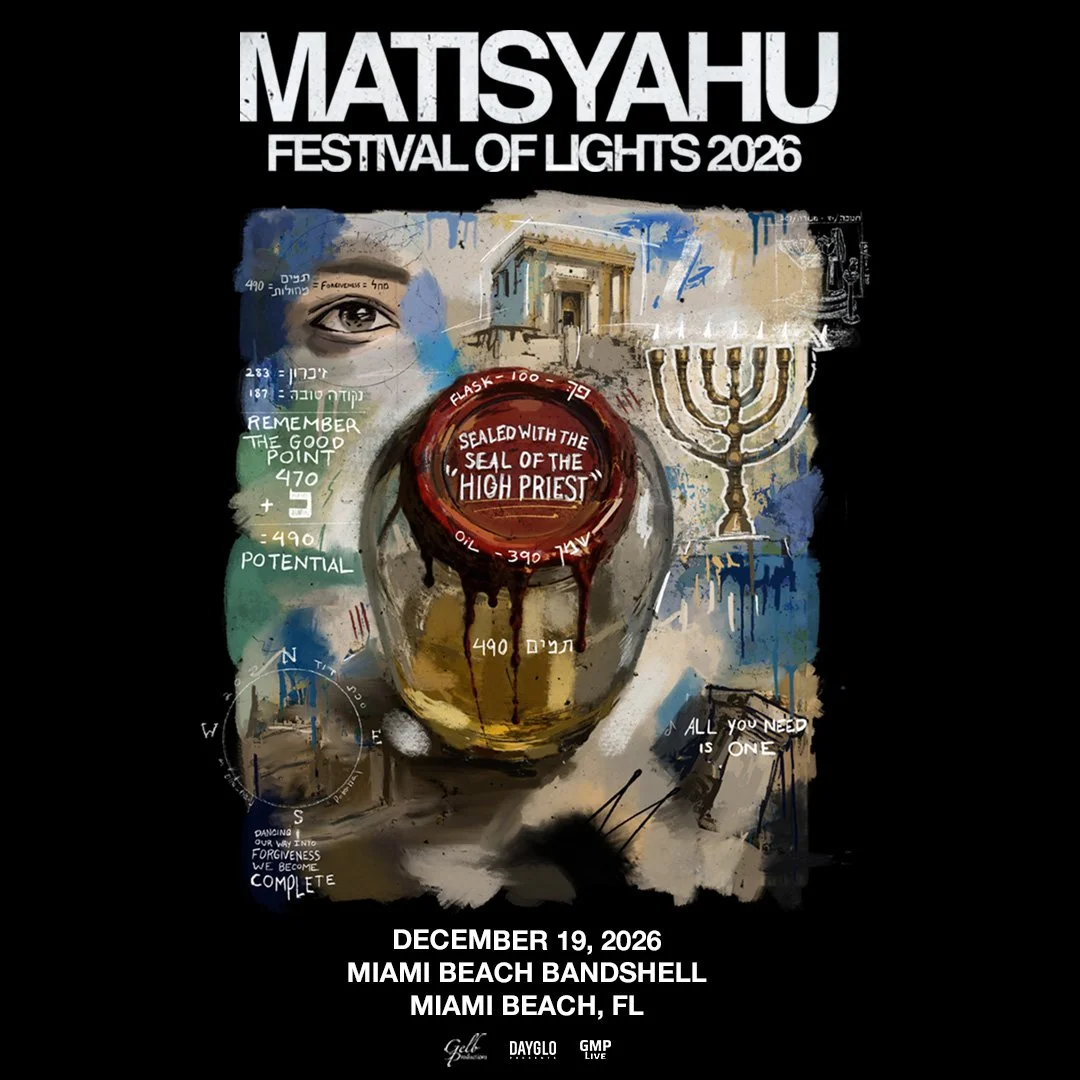 Matisyahu: Festival Of Lights 2026, Saturday, December 19th at Miami Beach Bandshell