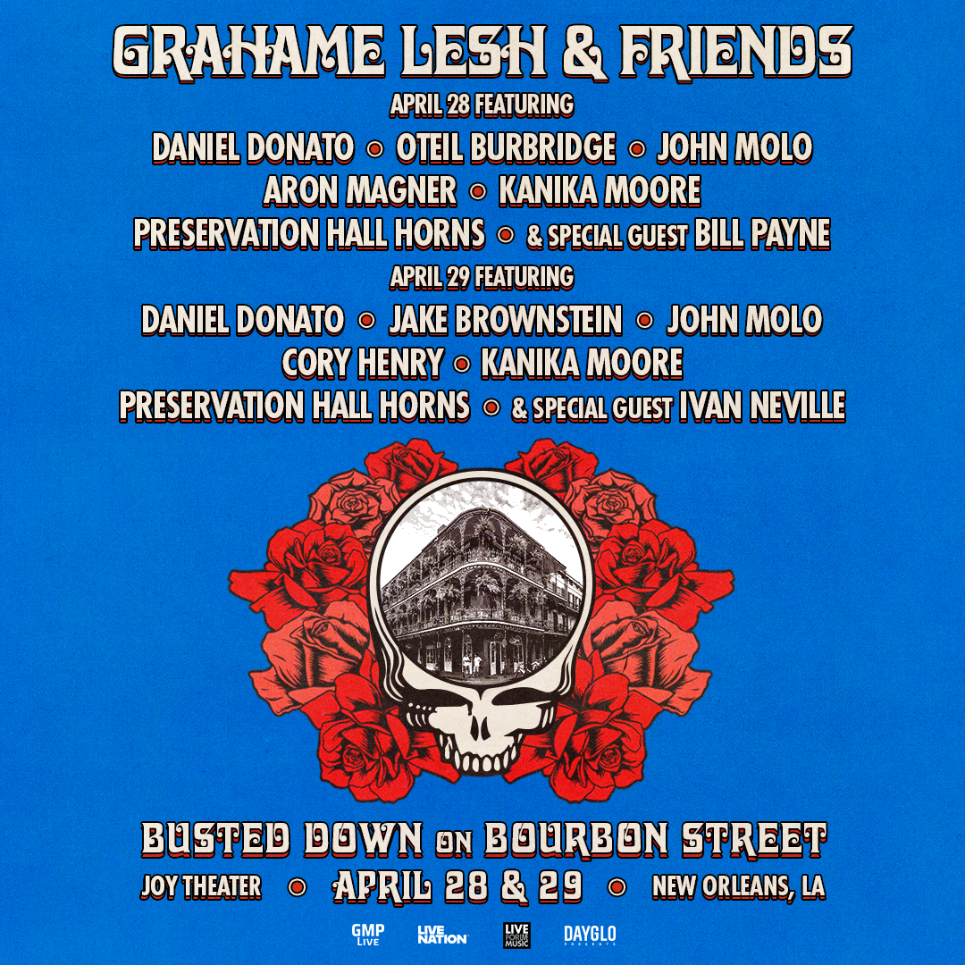 Grahame Lesh & Friends at The Joy Theater, April 28 & 29, 2026