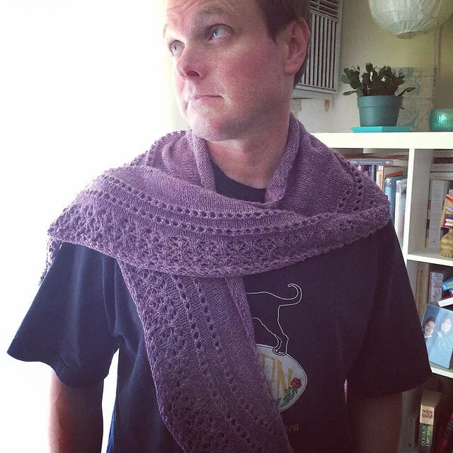 FO: Sugared Violet Shawl