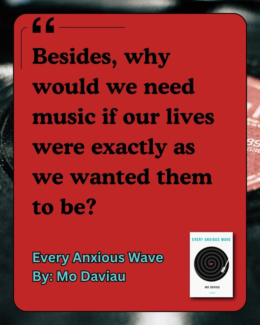 Chapters 1-4
#everyanxiouswave #modaviau
#readallthebooks #omneslibroslegimus #wereadallthebooks #books #booklovers #read #readers #bookclub #bookclubs #shelfindulgence #shelfindulgencebookclub #shelfindulgencebookclub2025 #bookit #personalpanpizza