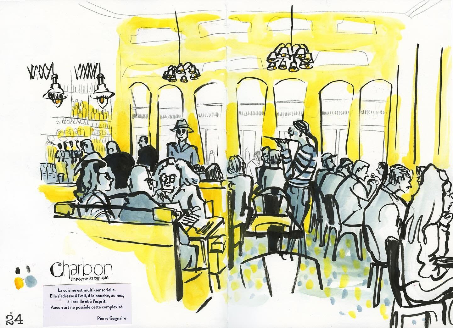Sitting on a terrace in sunny Paris to people-watch and draw&hellip; doesn&rsquo;t that sound like a dream!

Make this dream come true and join @sabinewisman and me in Paris in June!

Sabine and I have lead the workshop City Drawing Trip Paris a coup