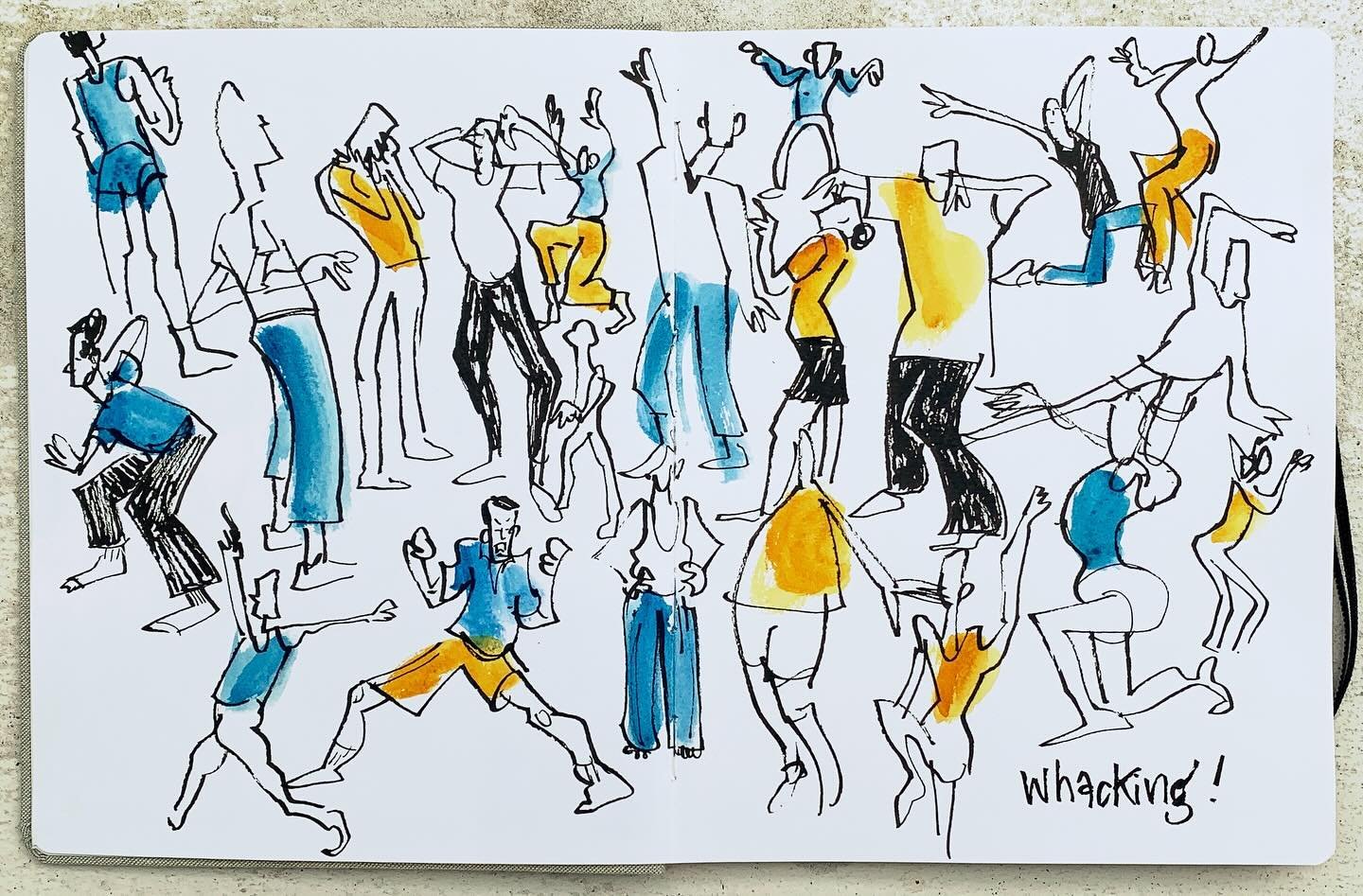 Yesterday, I had the wonderful opportunity to attend a @social.dance.club class, to watch and sketch. Alongside of @gertrudesteenbeek , @martinedegraaff and @kittyvdheuvel . @kittyvdheuvel made the connection to the dance teacher Fleur,  so we could 